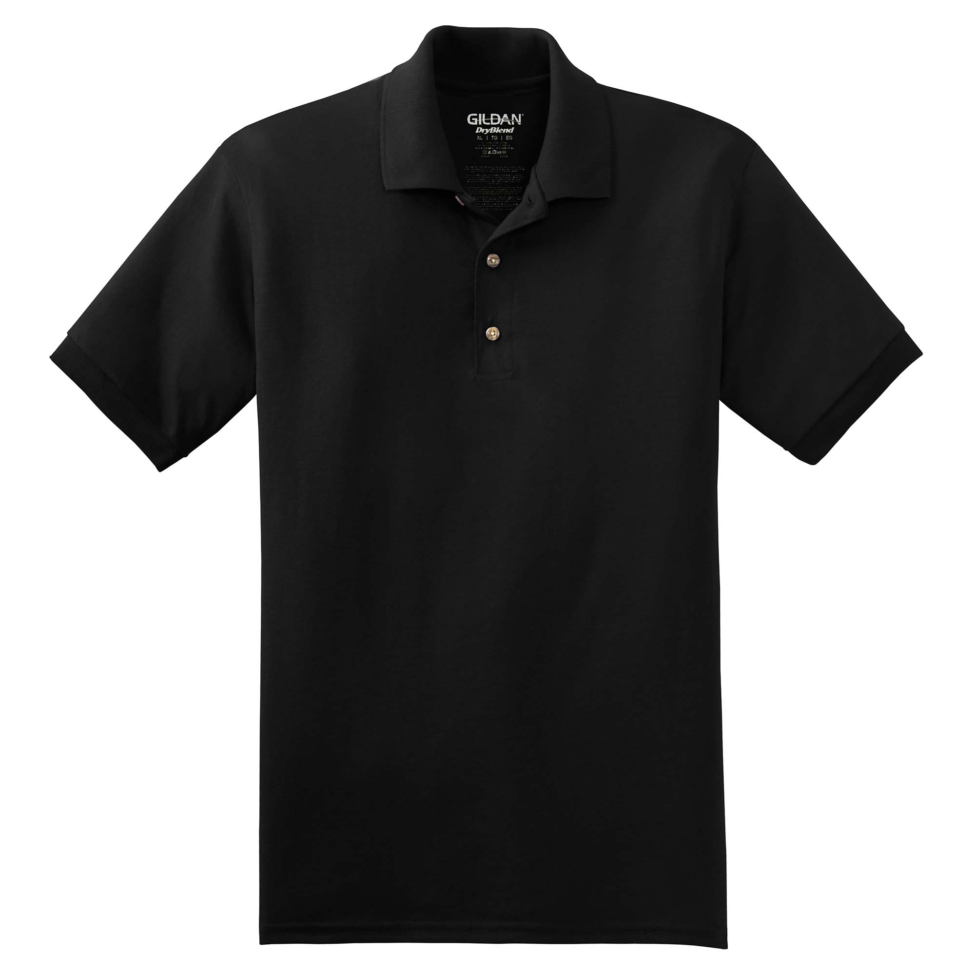 Gildan 8800 DryBlend Jersey Knit Sport Shirt in Black