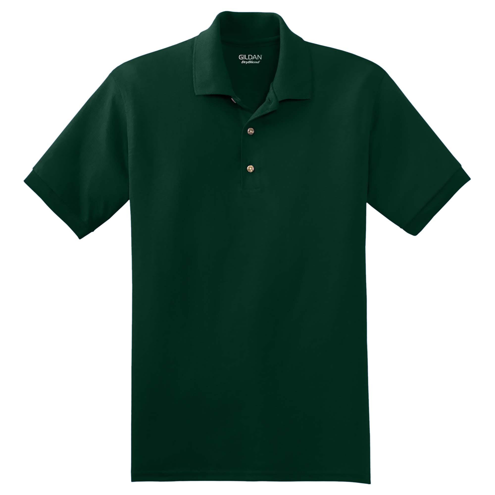 Gildan 8800 DryBlend Jersey Knit Sport Shirt - Forest | Full