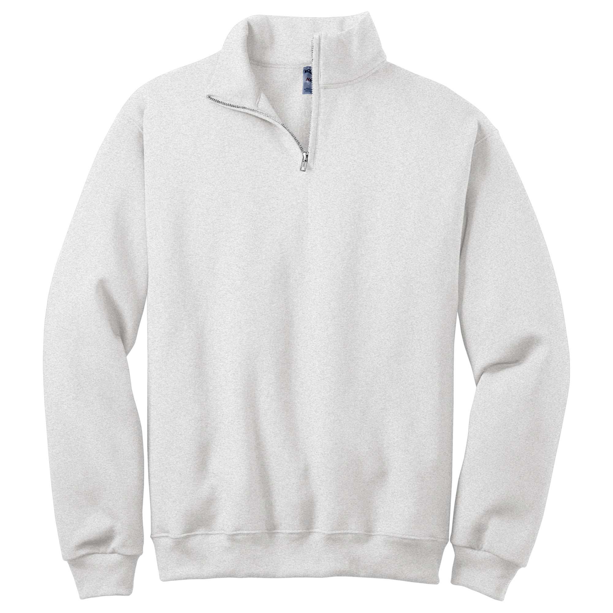Jerzees 995M NuBlend 1/4-Zip Cadet Collar Sweatshirt - Ash