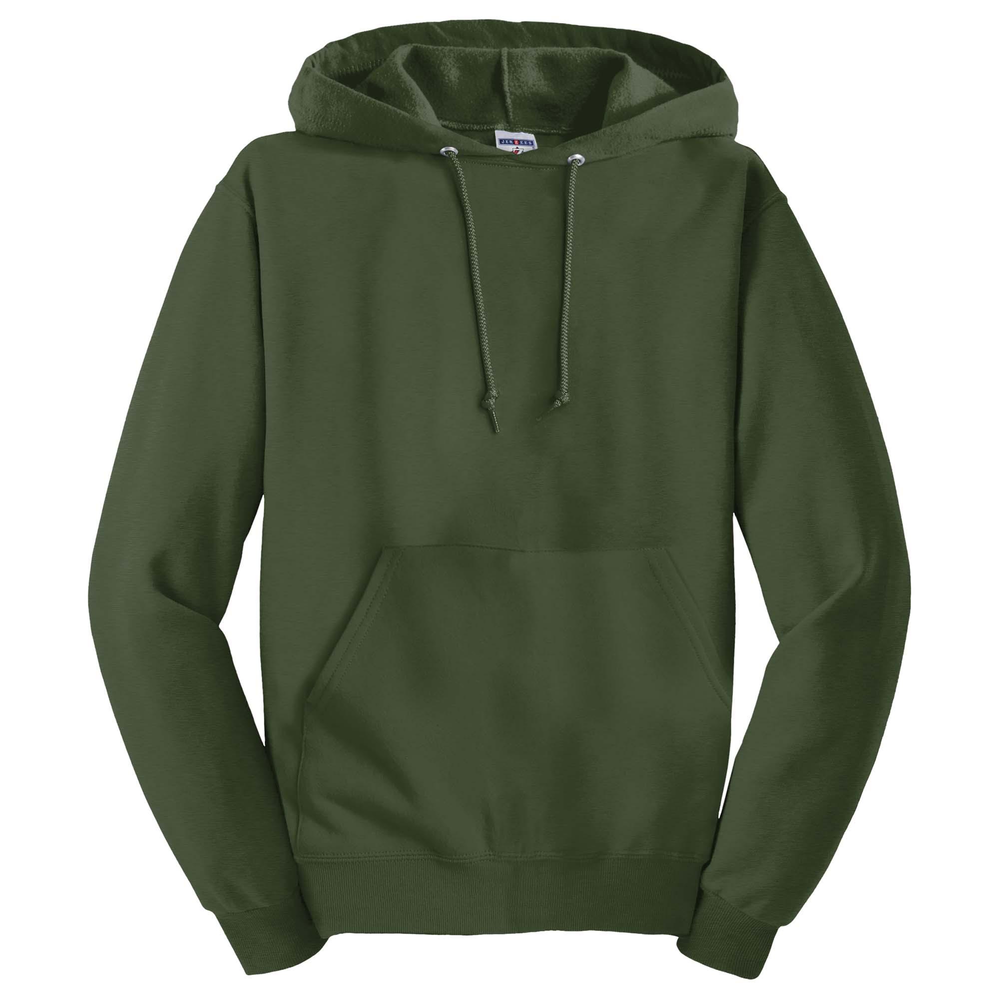 Jerzees 996M NuBlend Pullover Hooded Sweatshirt - Military Green | Full ...