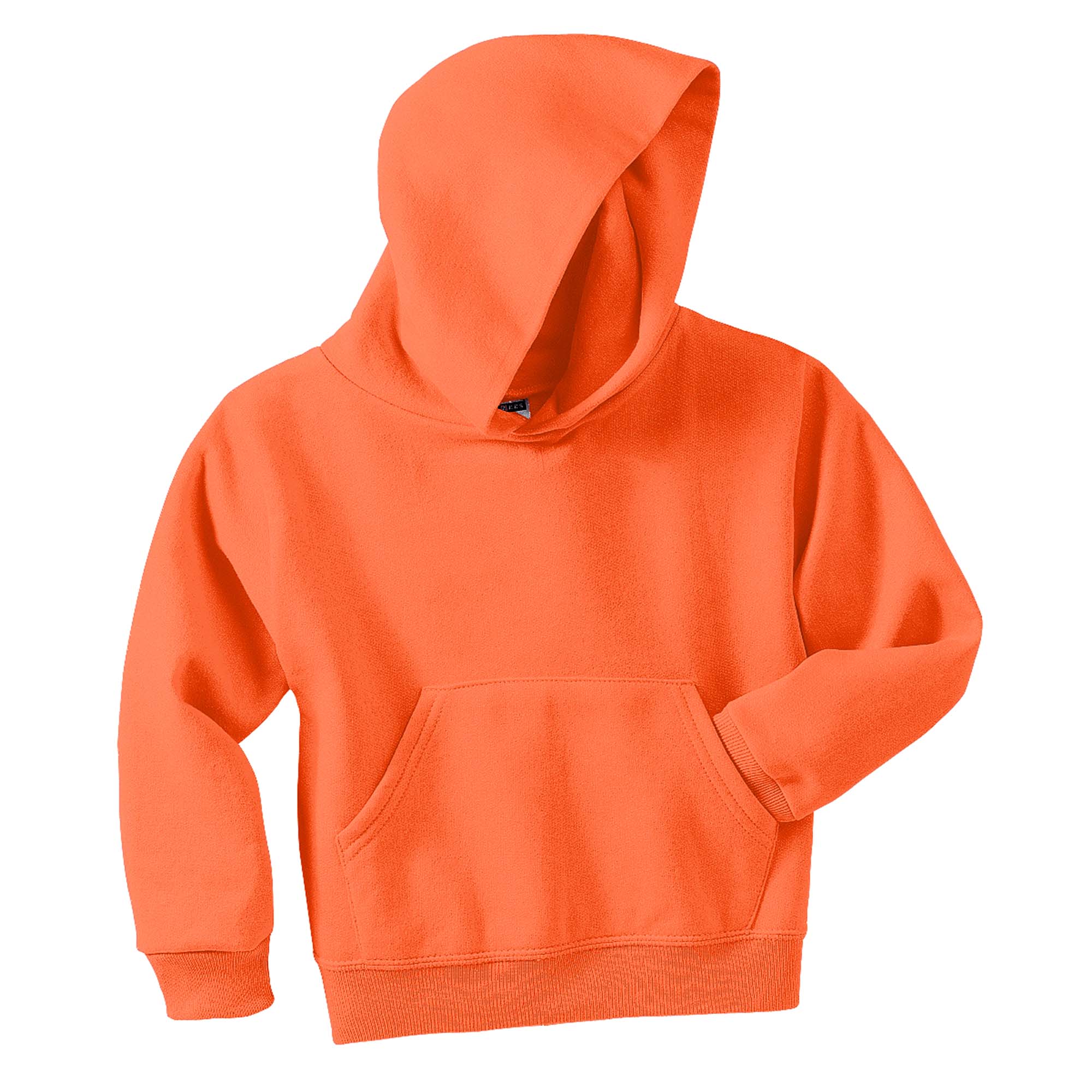 Jerzees 996Y Youth NuBlend Pullover Hooded Sweatshirt - Safety Orange | FullSource.com