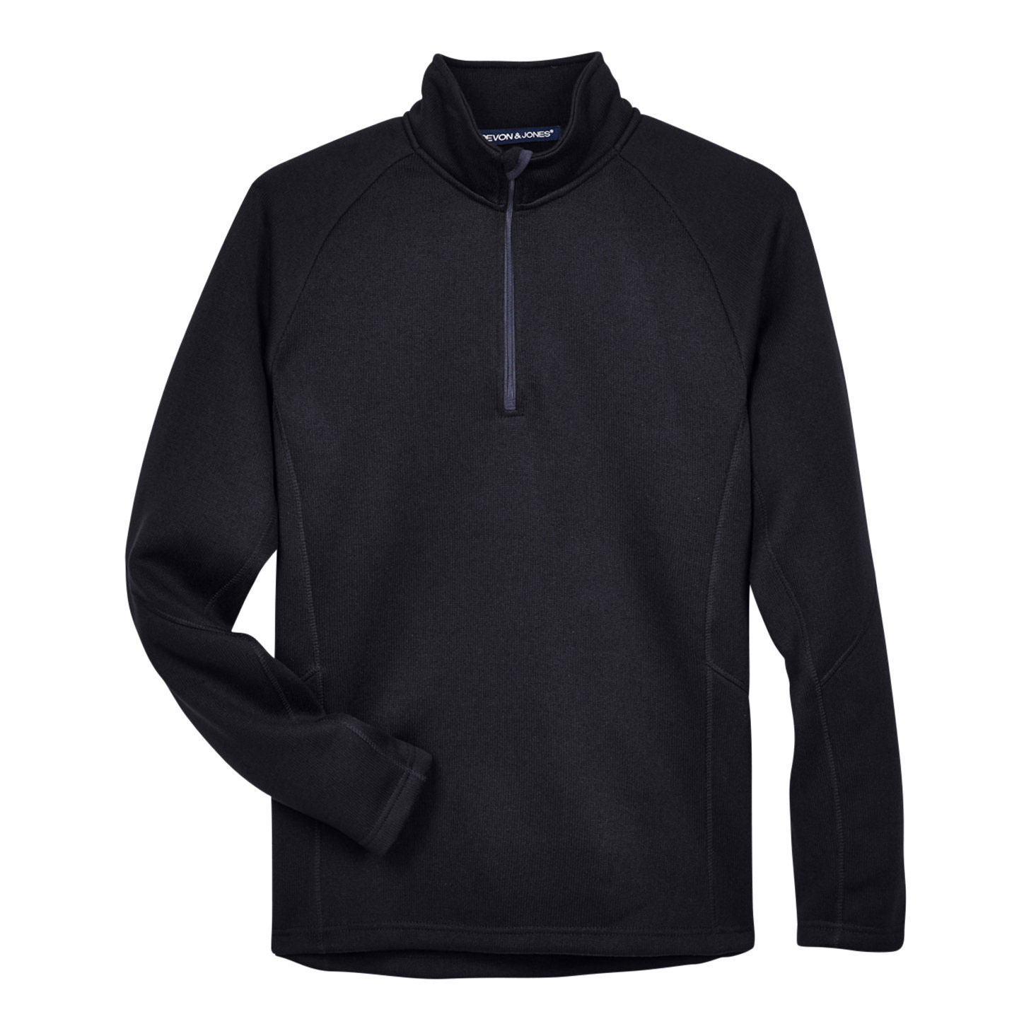 Devon & Jones DG792 Bristol Sweater Fleece 1/4Zip Black Full Source
