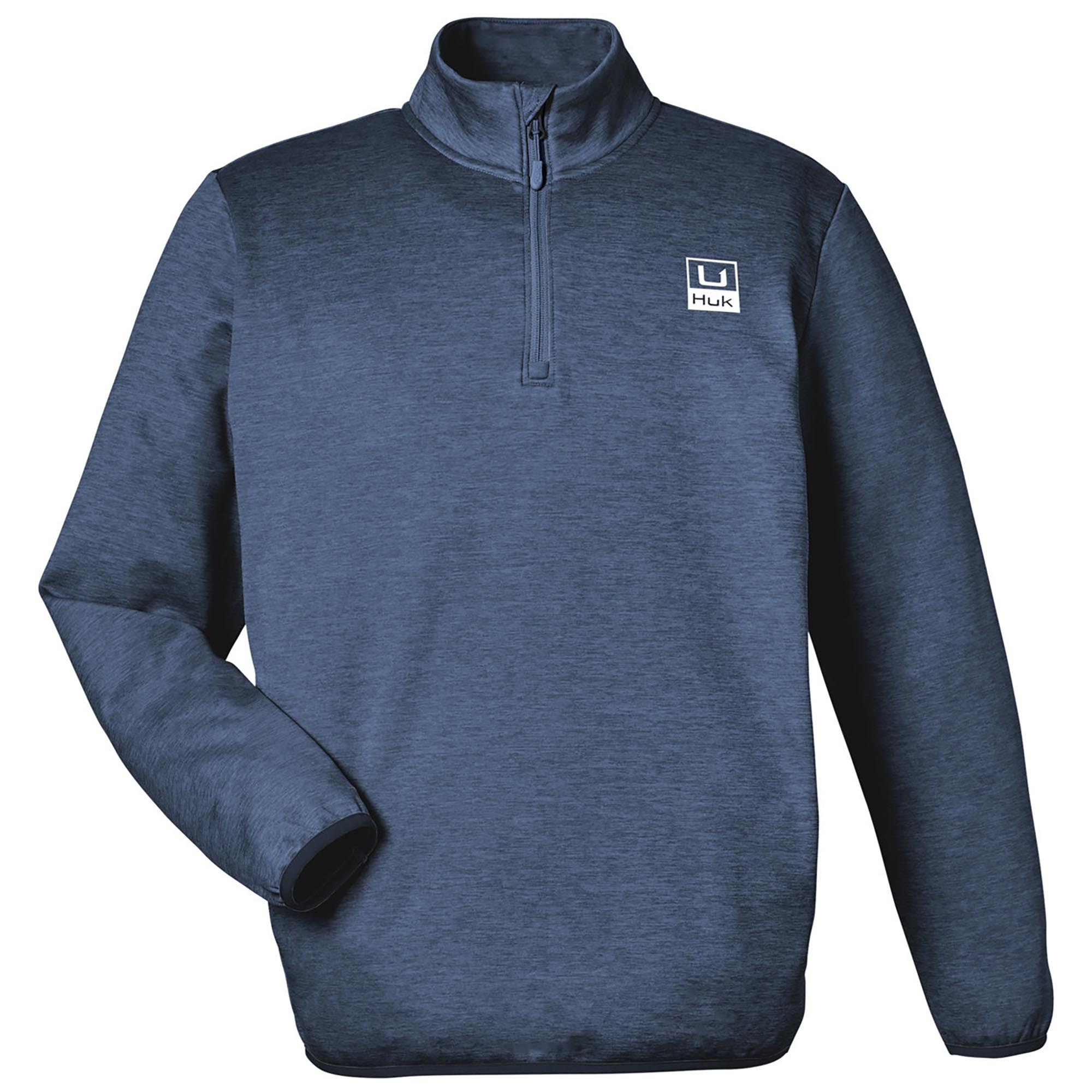 HUK H130098 Cold Front Quarter-Zip - Naval Academy Heather