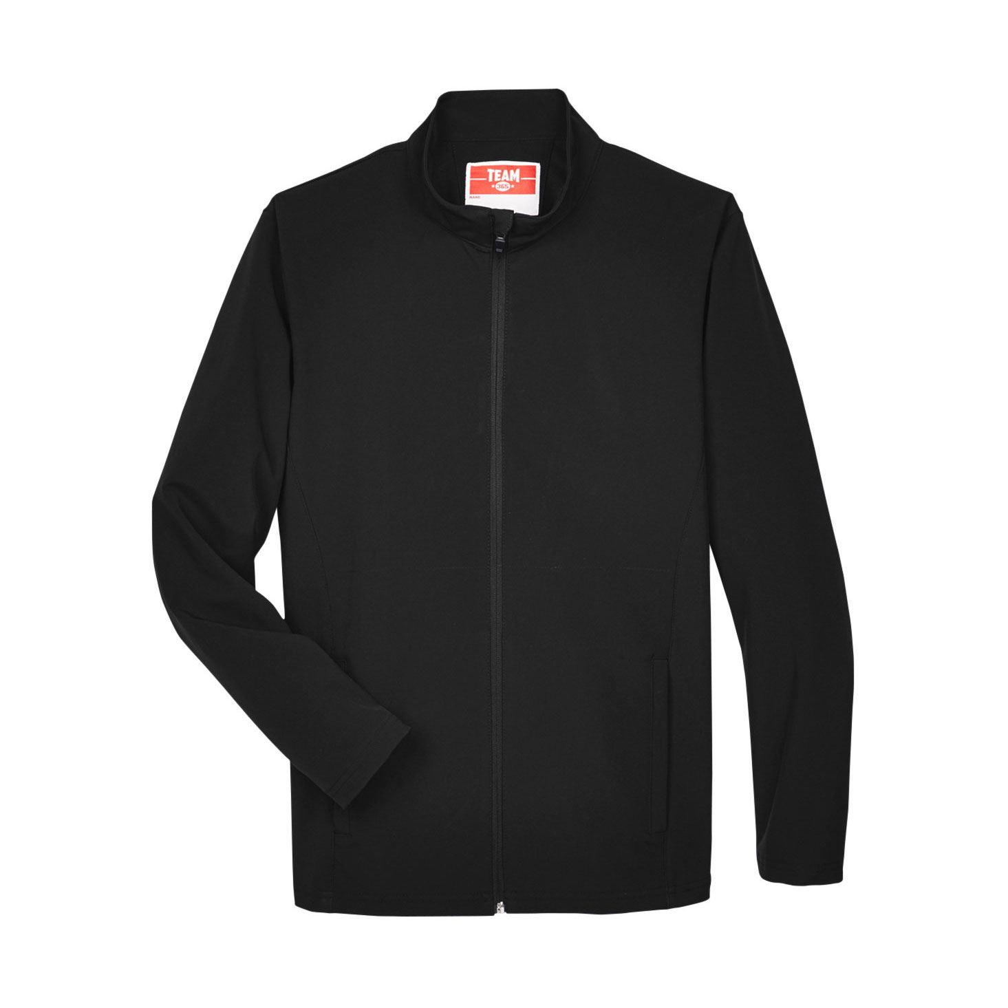 Team 365 TT80 Men's Leader Soft Shell Jacket Black Full Source