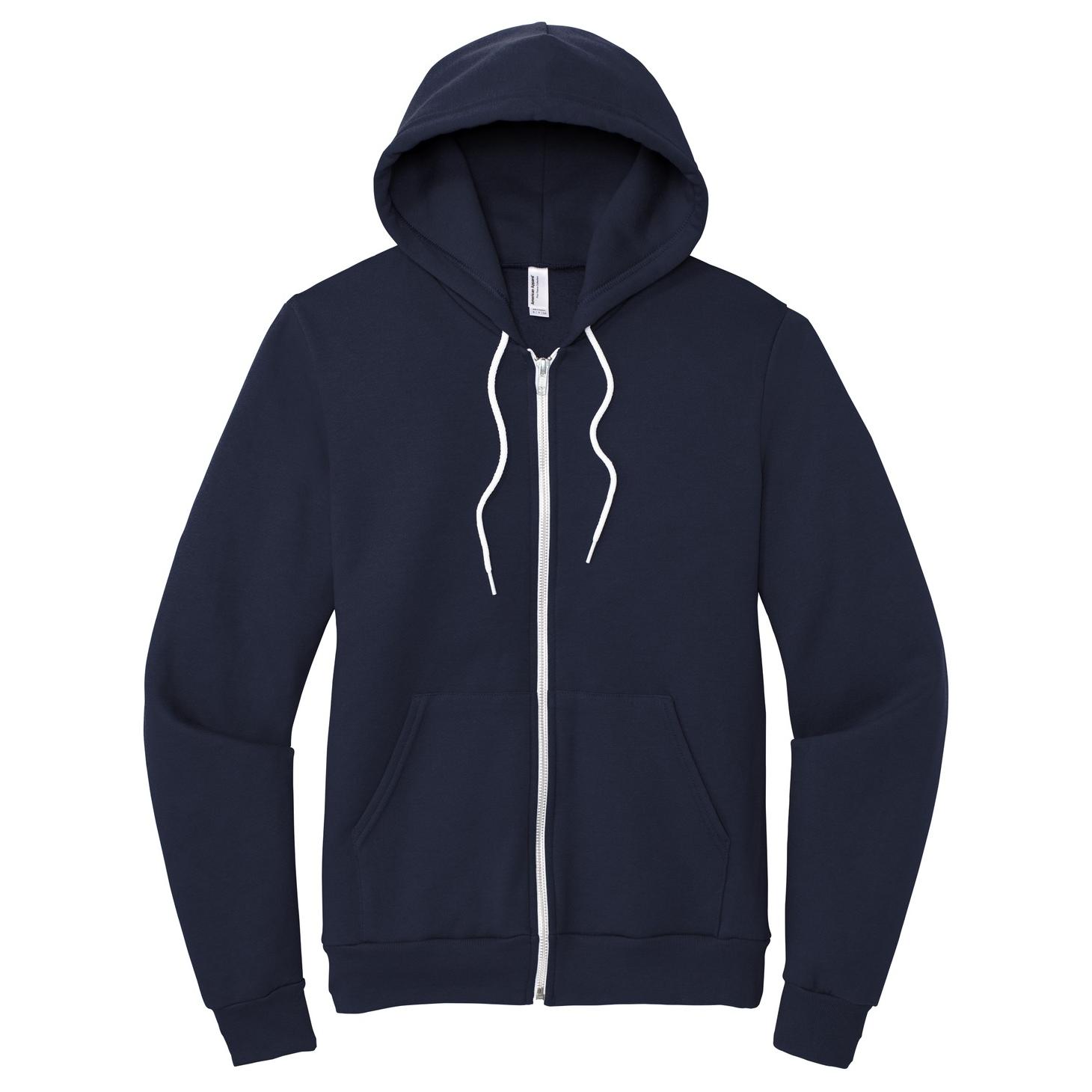 American Apparel F497 USA Collection Flex Fleece Zip Hoodie Navy