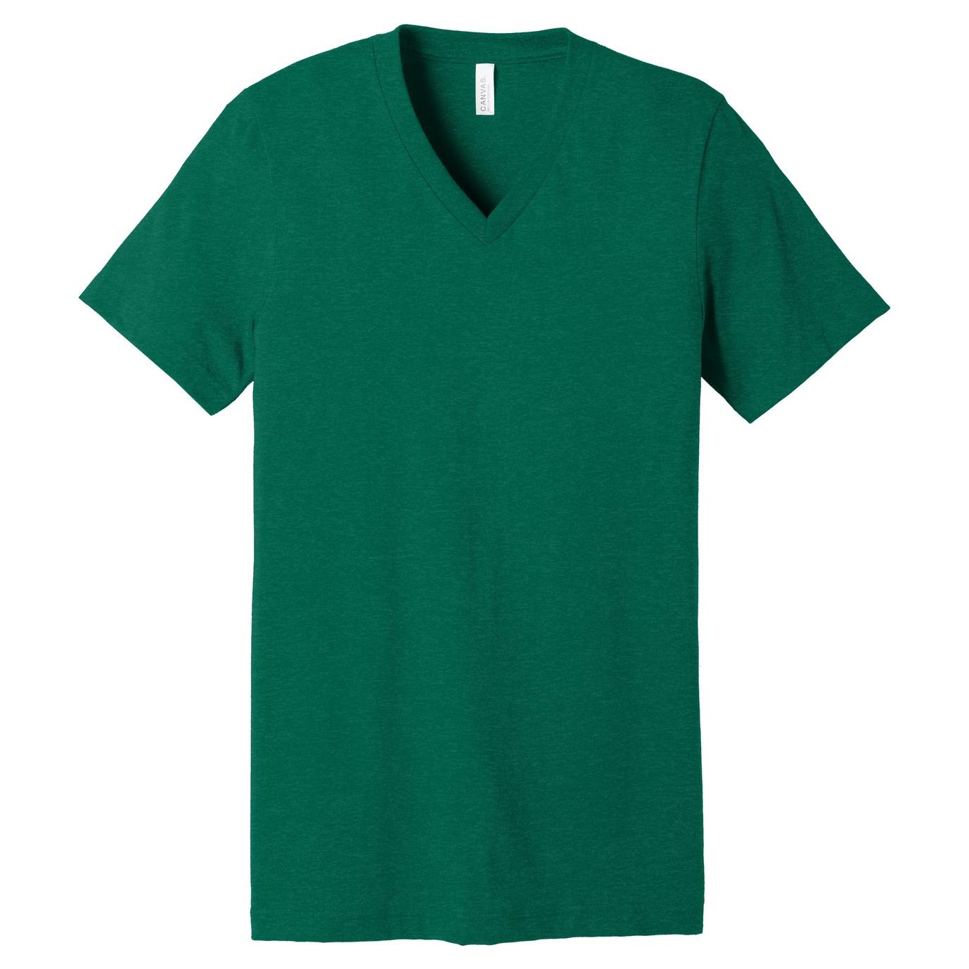 Download Bella Canvas Bc3005 Unisex Jersey Short Sleeve V Neck Tee Heather Grass Green Fullsource Com