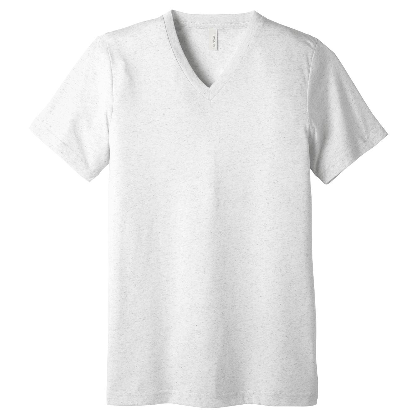 Bella + Canvas BC3415 Unisex Triblend Short Sleeve V-Neck Tee - White ...