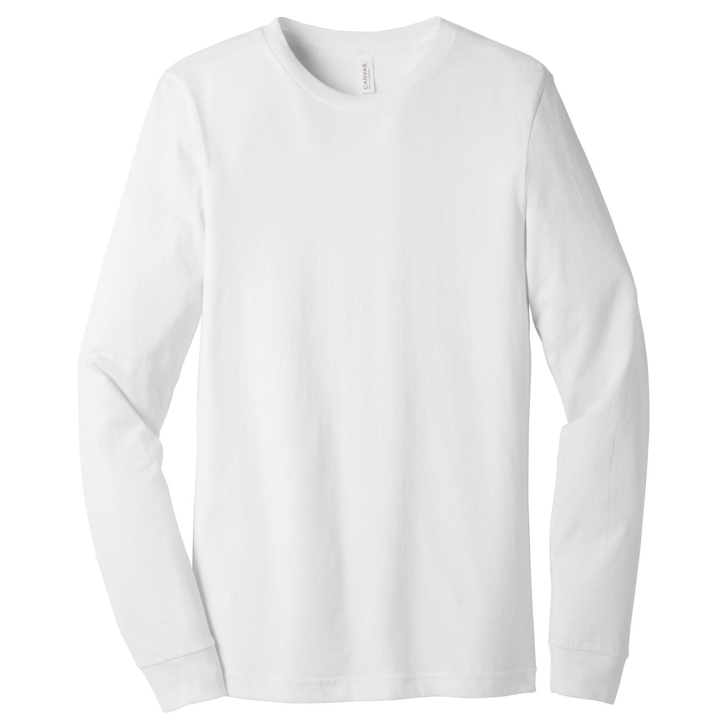 Bella + Canvas BC3501 Unisex Jersey Long Sleeve Tee - White | Full Source