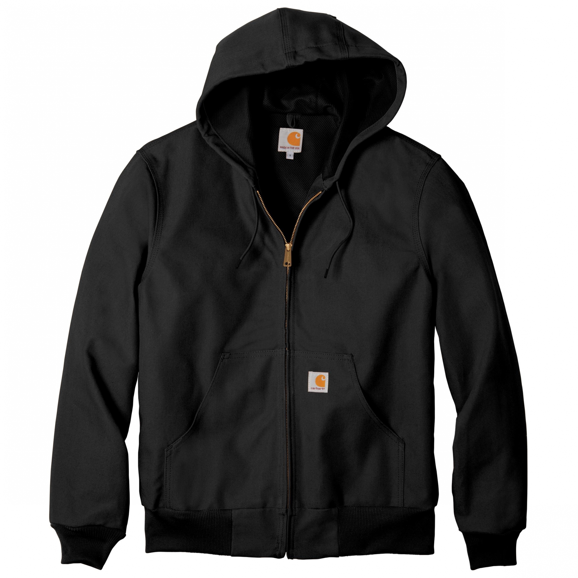 Carhartt CT106678 Thermal-Lined Duck Active Jacket - Black Carhartt CT106678 Thermal-Lined Duck Active Jacket - Black