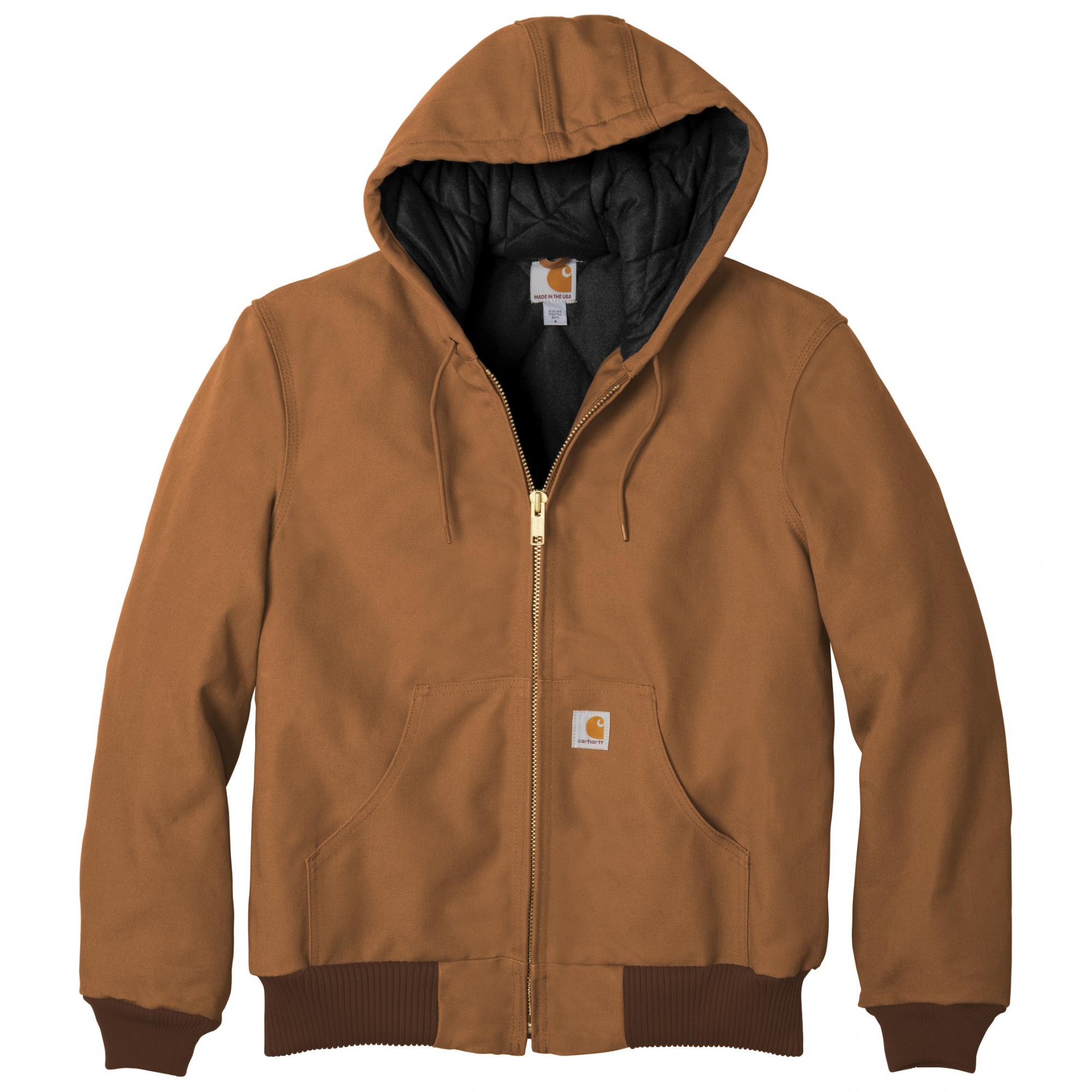 Carhartt CT106677 Quilted-Flannel-Lined Duck Active Jacket - Carhartt ...