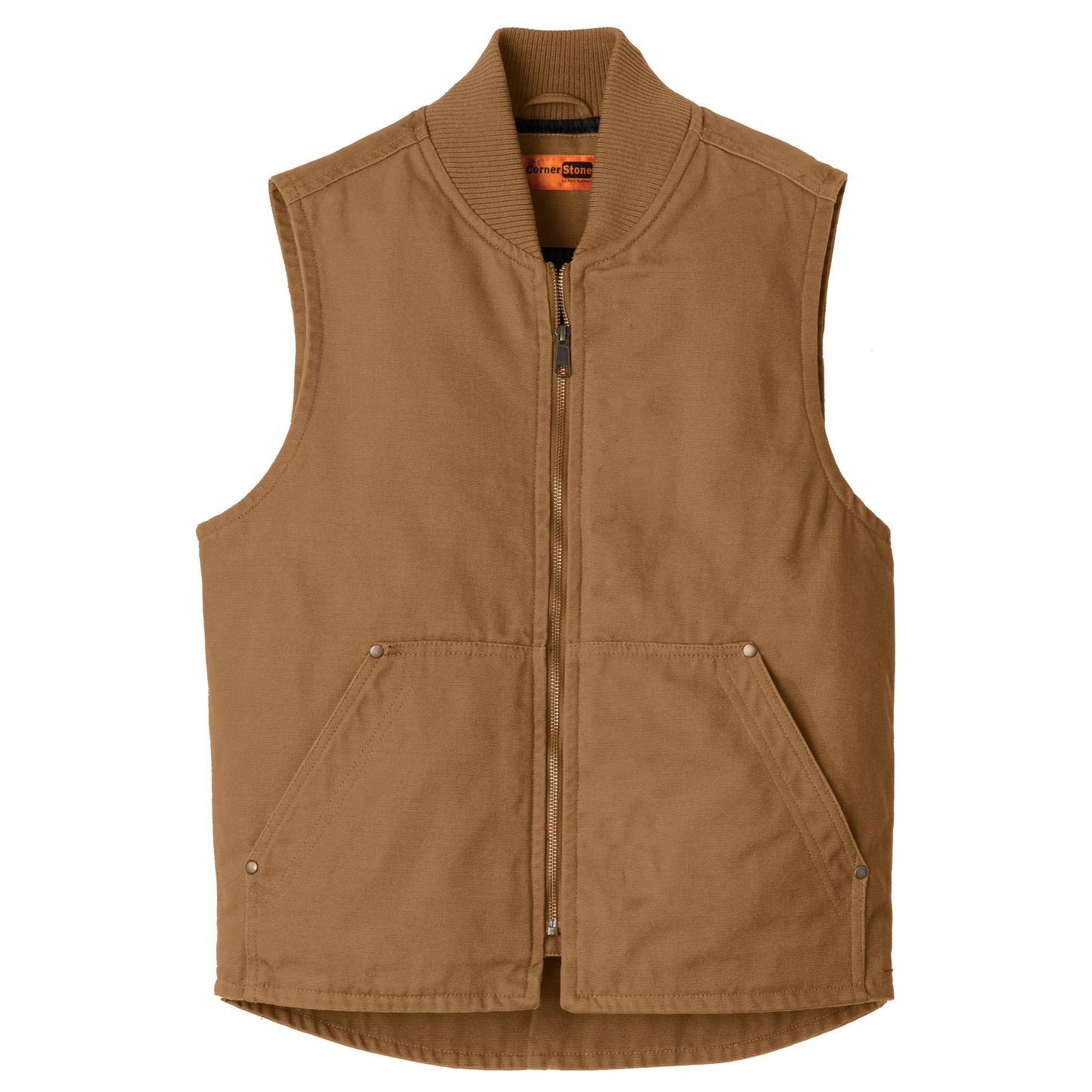 CornerStone CSV40 Washed Duck Cloth Vest - Duck Brown | Full Source