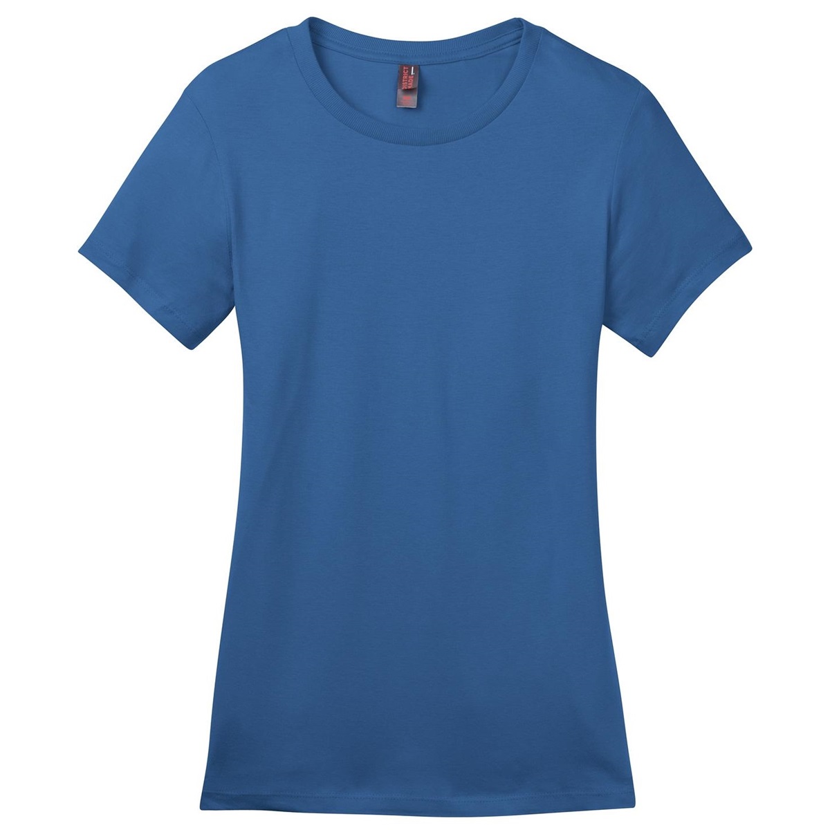 District Made DM104L Ladies Perfect Weight Crew Tee - Maritime Blue ...