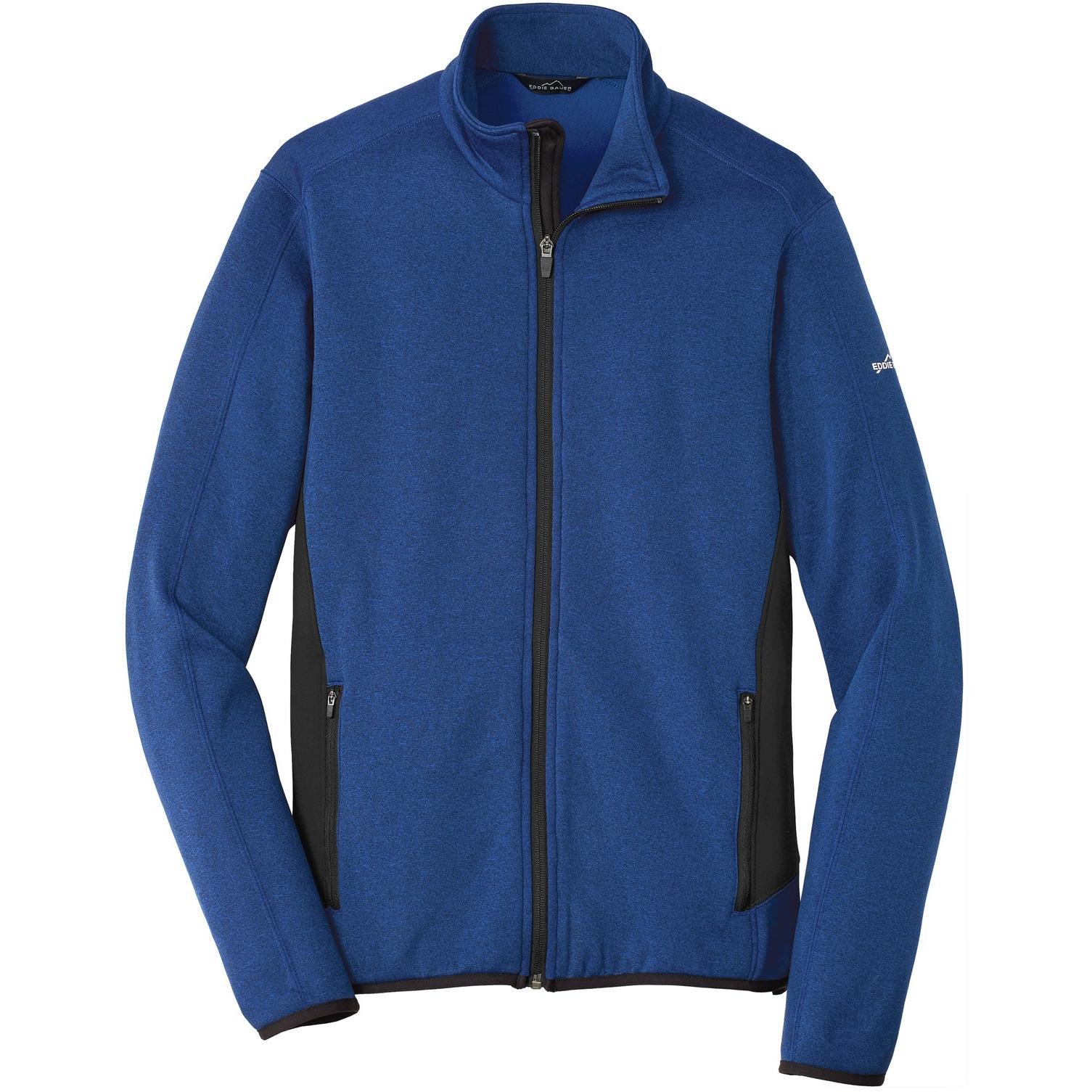 Eddie Bauer EB238 Men's Full-Zip Heather Stretch Fleece Jacket