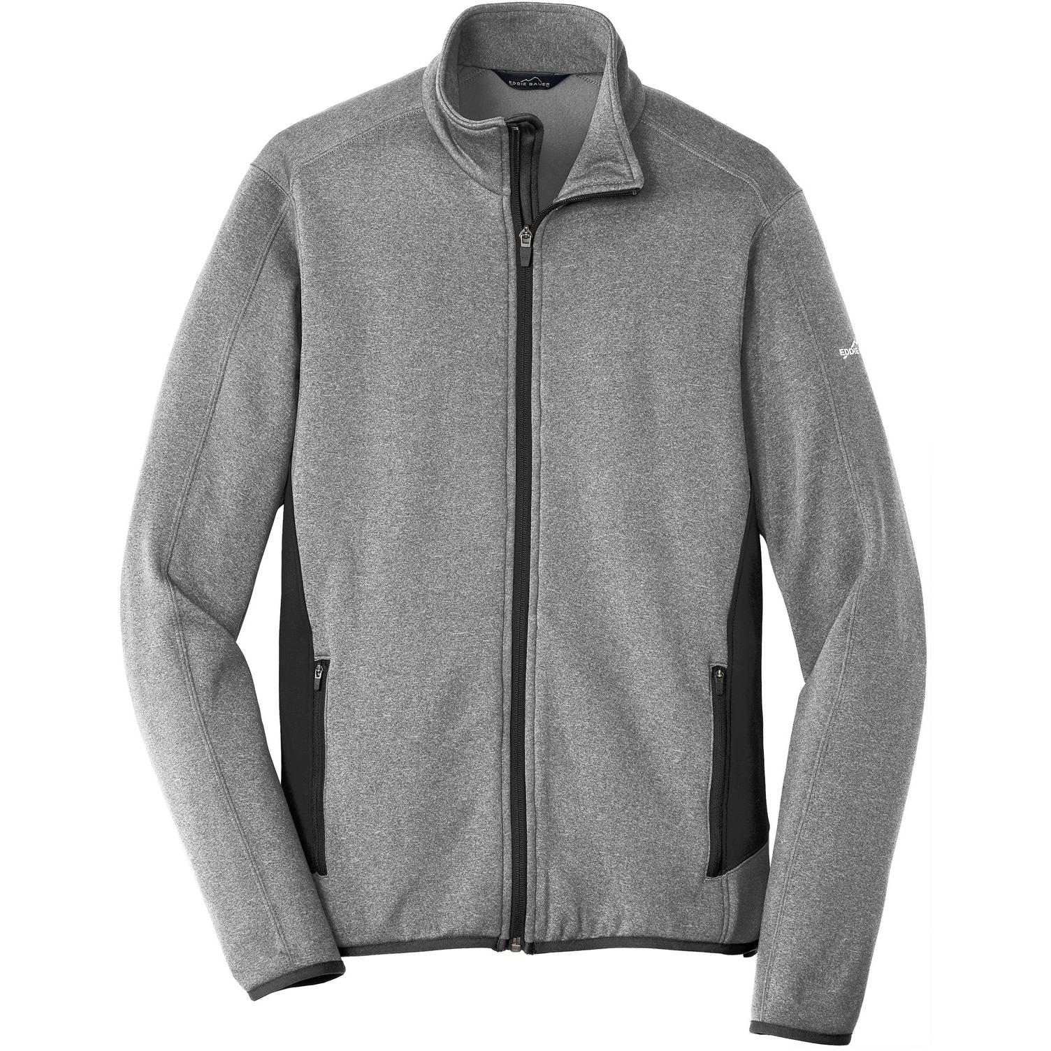 Eddie Bauer EB238 Men's Full-Zip Heather Stretch Fleece Jacket