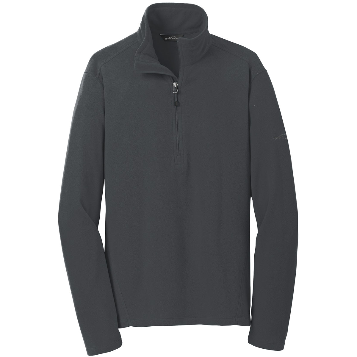 Eddie Bauer EB226 1/2 Zip Microfleece Jacket - Grey Steel | Full