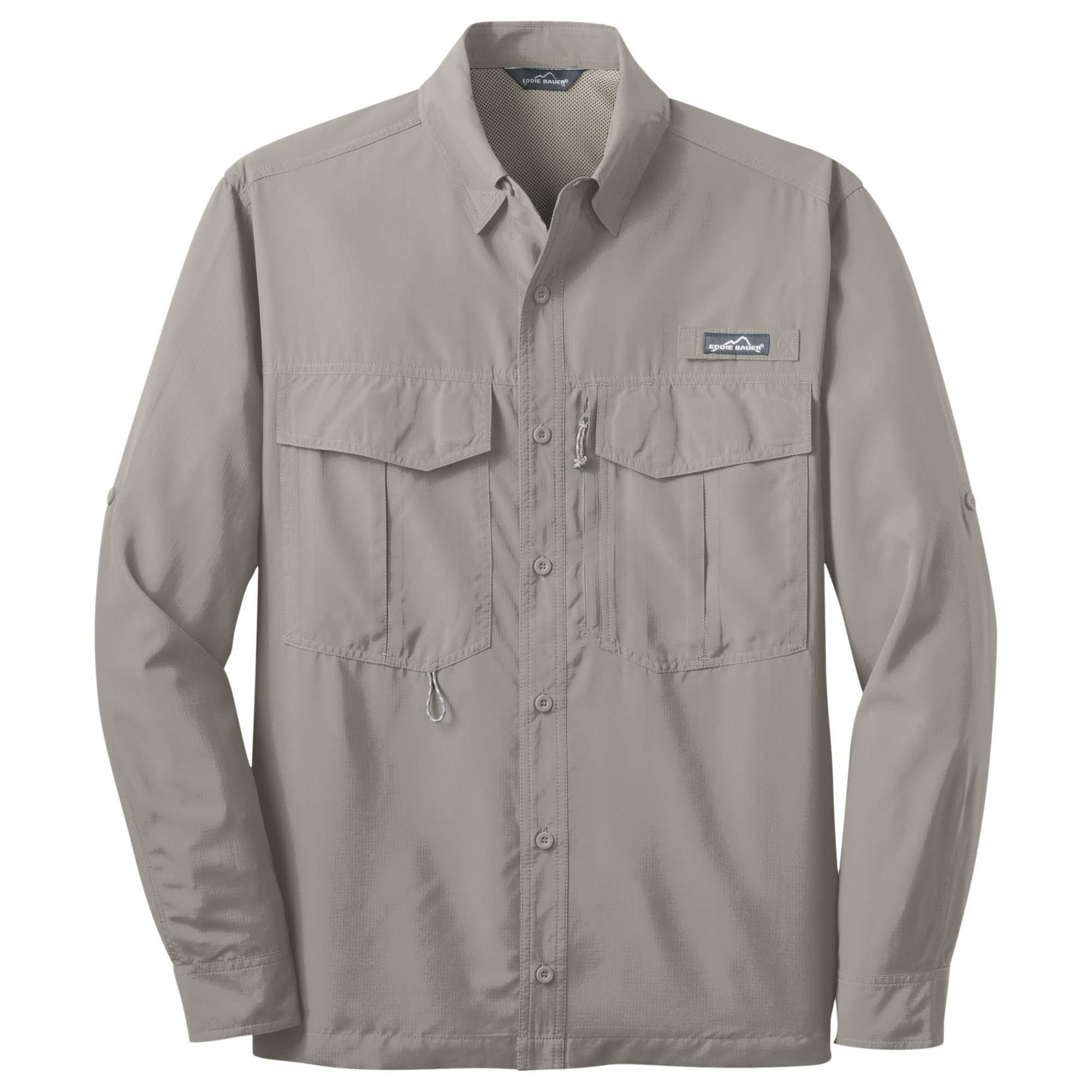 Eddie Bauer EB600 Long Sleeve Performance Fishing Shirt 