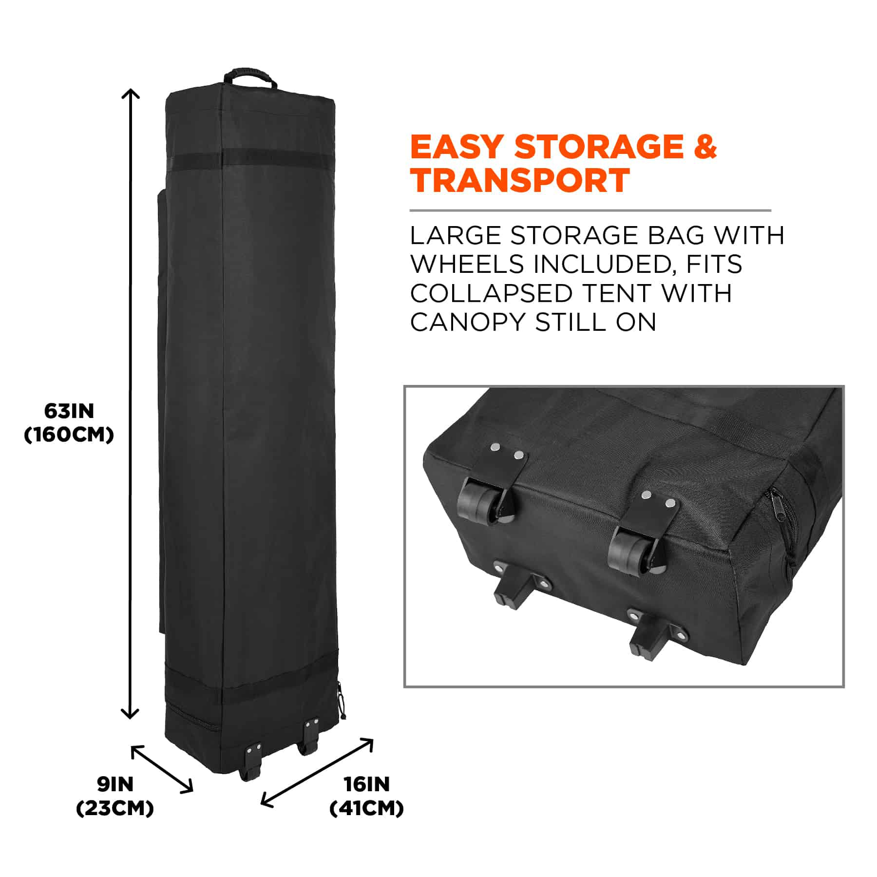 Ergodyne SHAX 6094 Tent Weight Bags, Black, Pack Of 2 Weight Bags