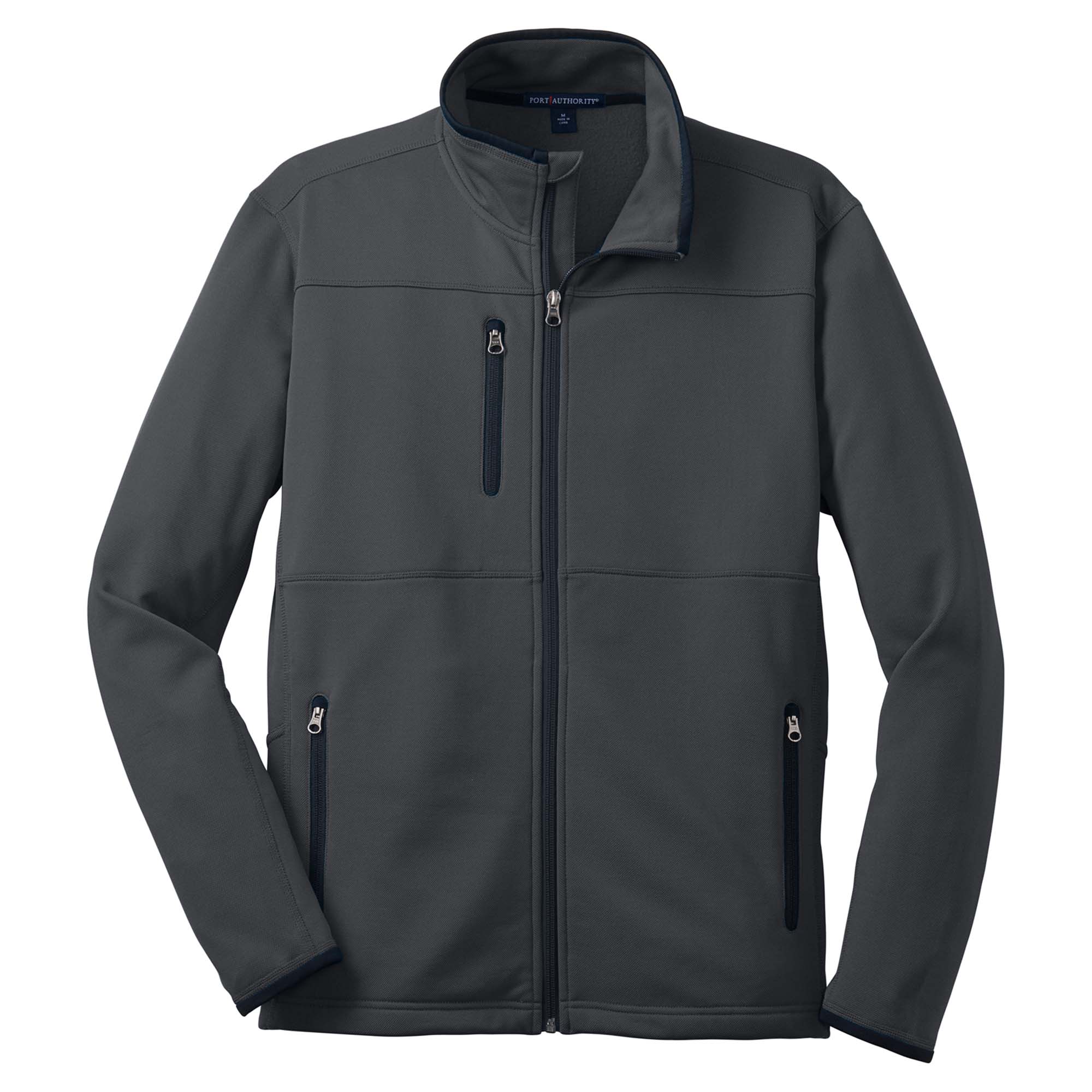 Port Authority F222 Pique Fleece Jacket - Graphite | Full Source