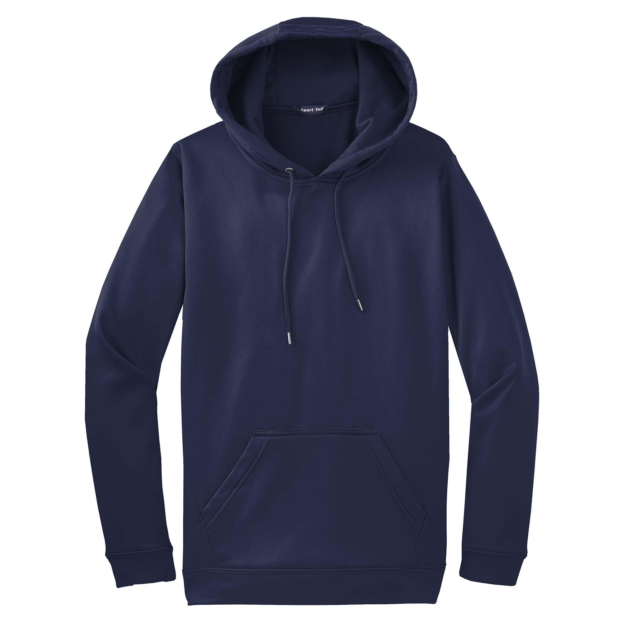 Sport-Tek F244 Sport-Wick Fleece Hooded Pullover Sweatshirt - Navy