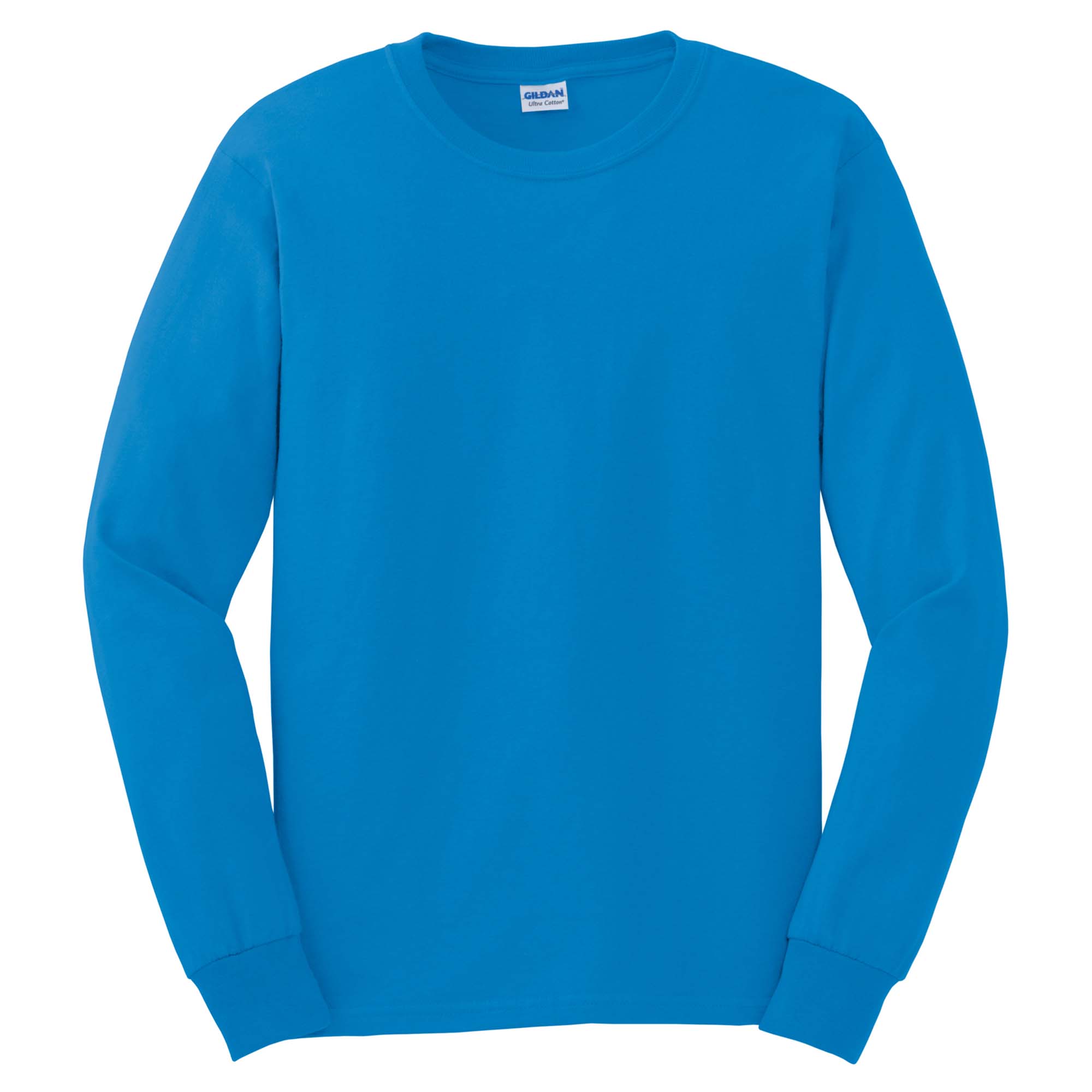 Gildan G Ultra Cotton Long Sleeve T Shirt Sapphire Fullsource Com