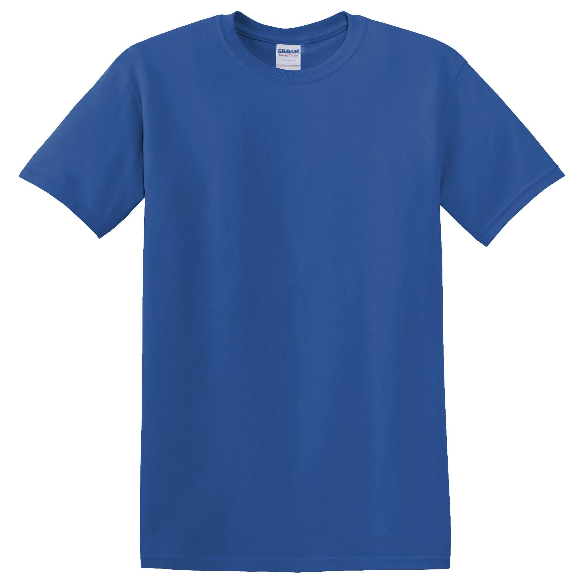 Gildan 5000 Heavy Cotton/Polyester T-Shirt - Neon Blue | Full Source