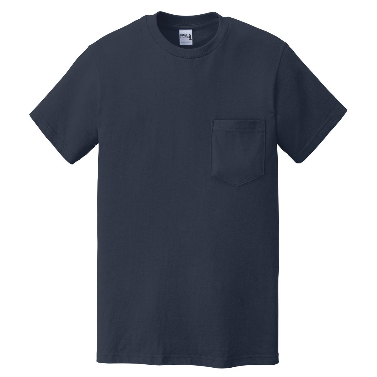 Gildan H300 Hammer Pocket TShirt Sport Dark Navy Full Source