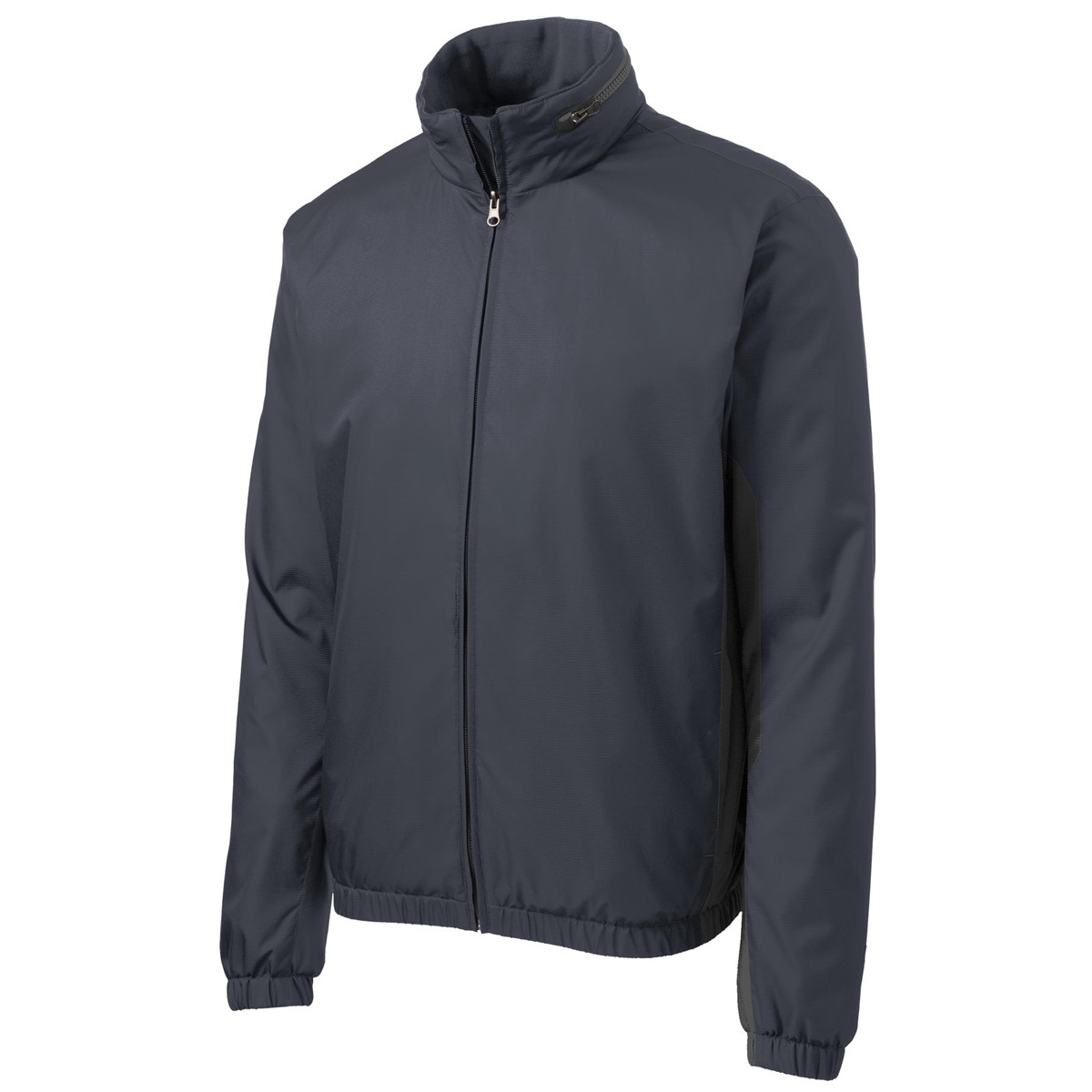 Port Authority J330 Core Colorblock Wind Jacket - Battleship Grey/Black ...