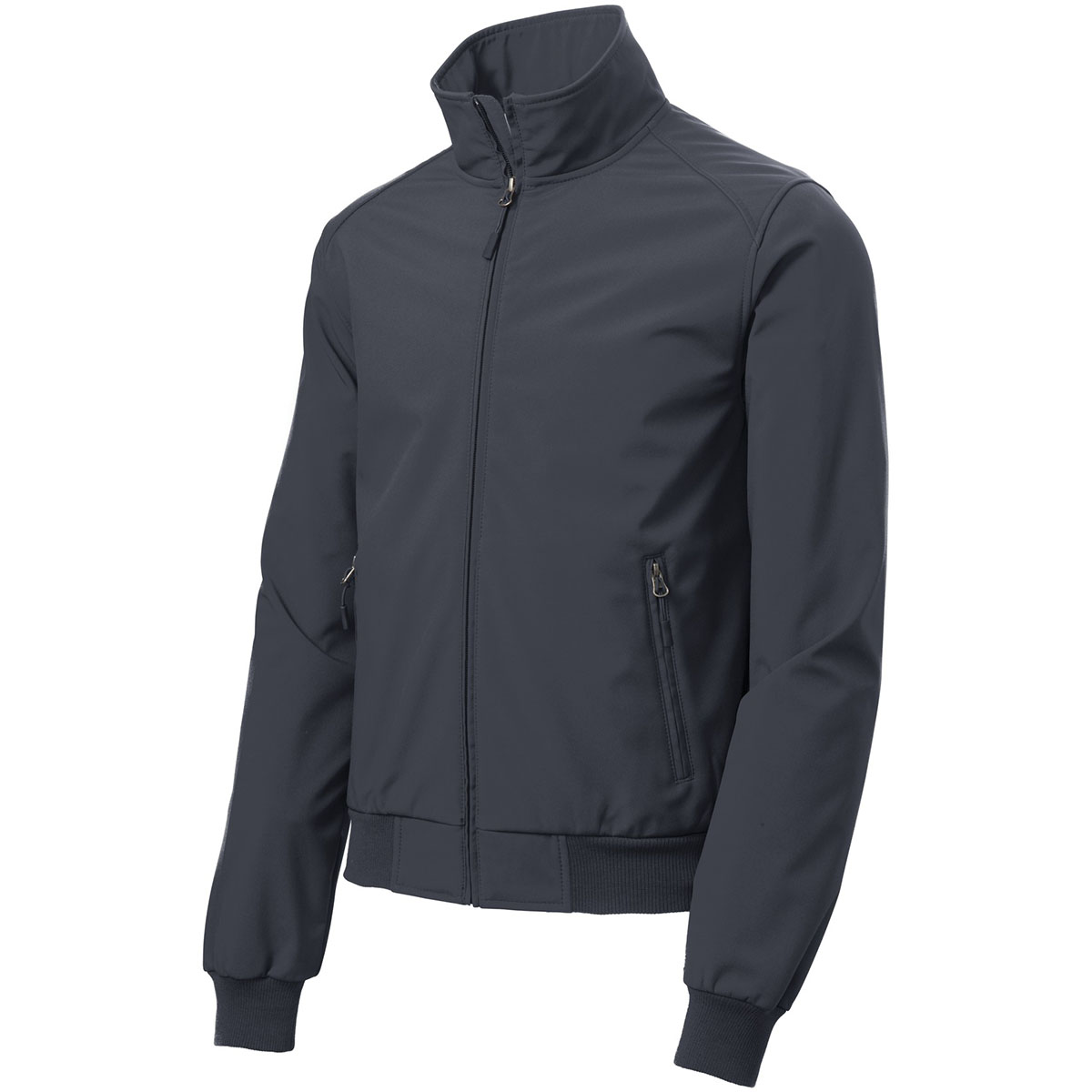 Port Authority J337 Soft Shell Bomber Jacket - Battleship Grey | Full ...