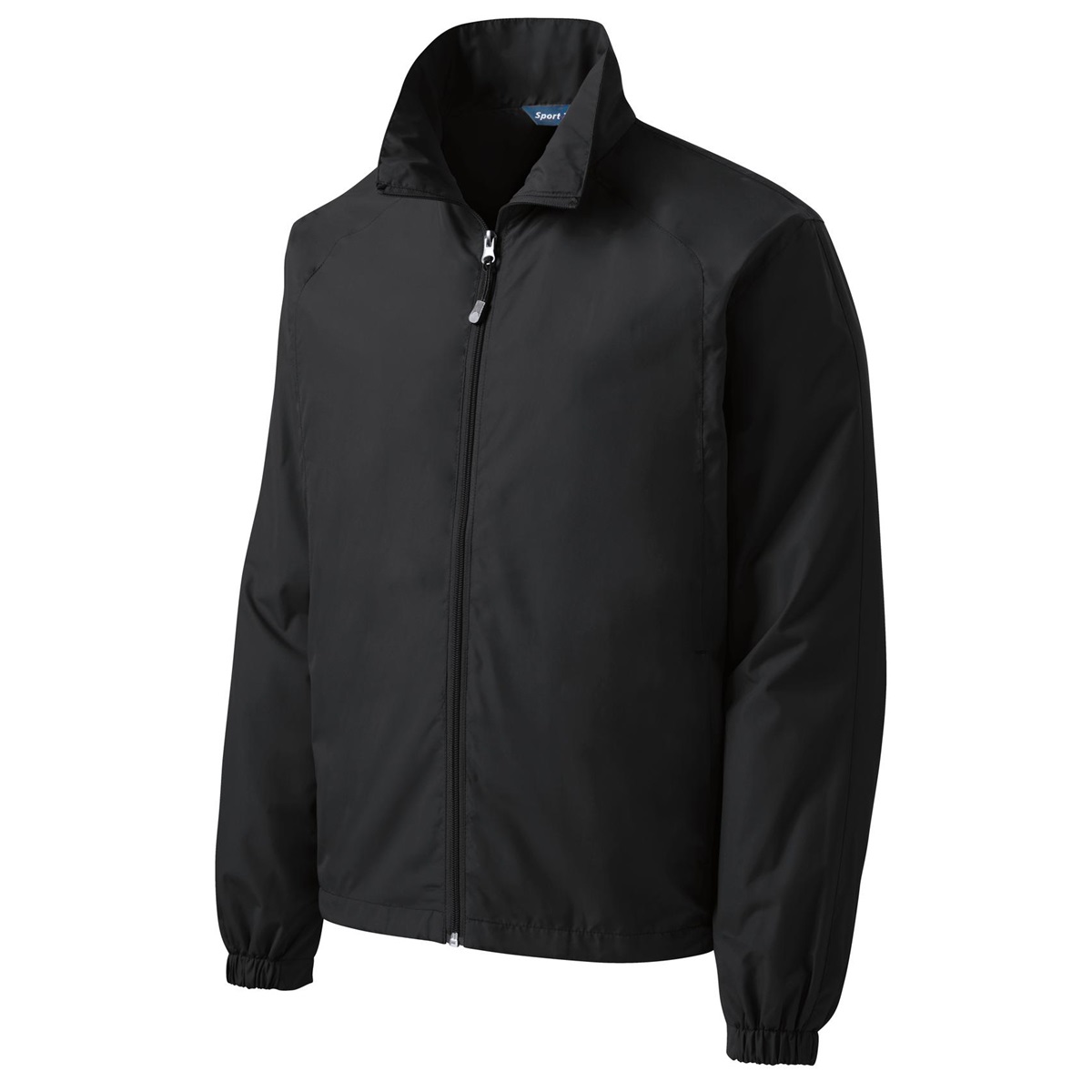 SportTek JST70 FullZip Wind Jacket Black Full Source