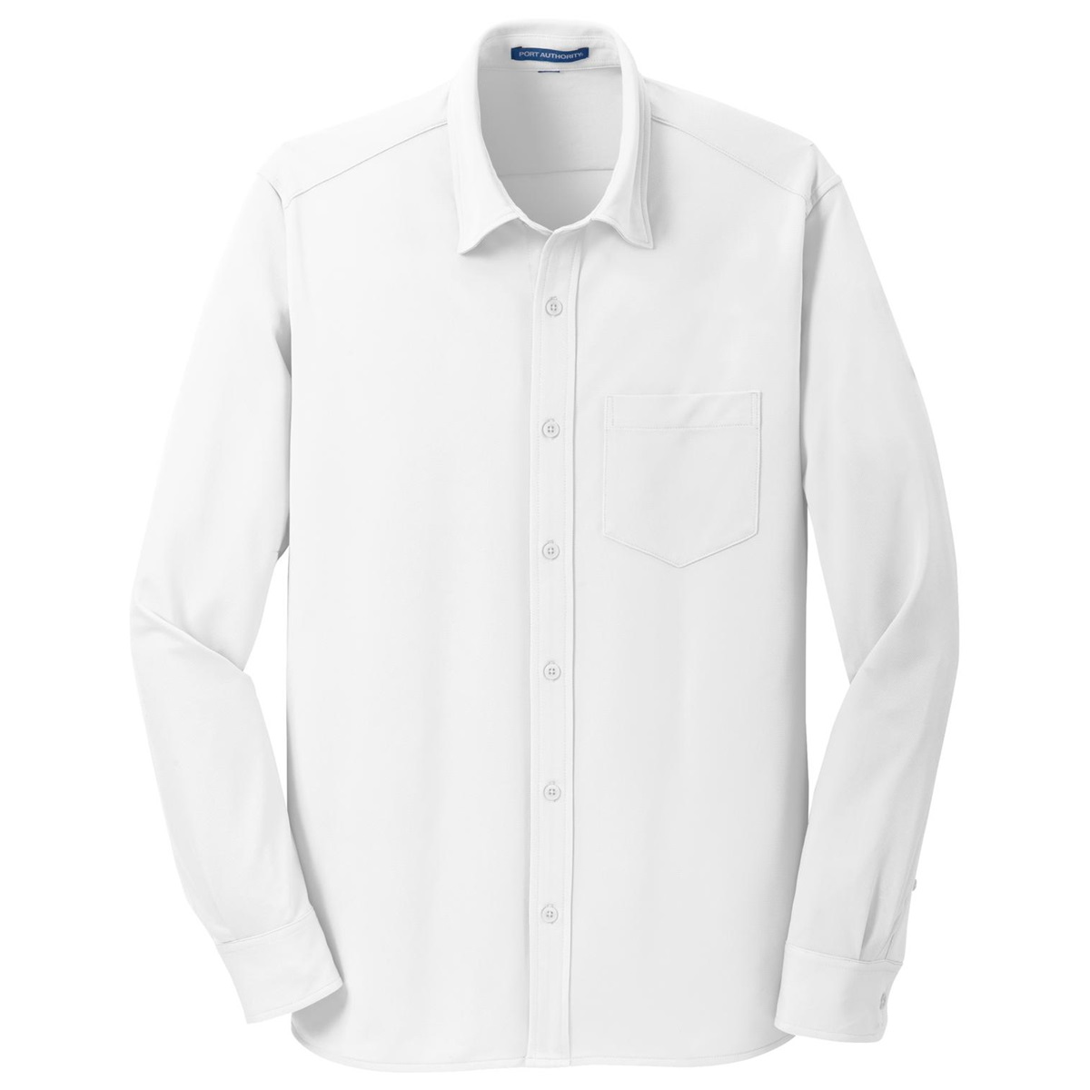 Port Authority K570 Dimension Knit Dress Shirt - White | FullSource.com