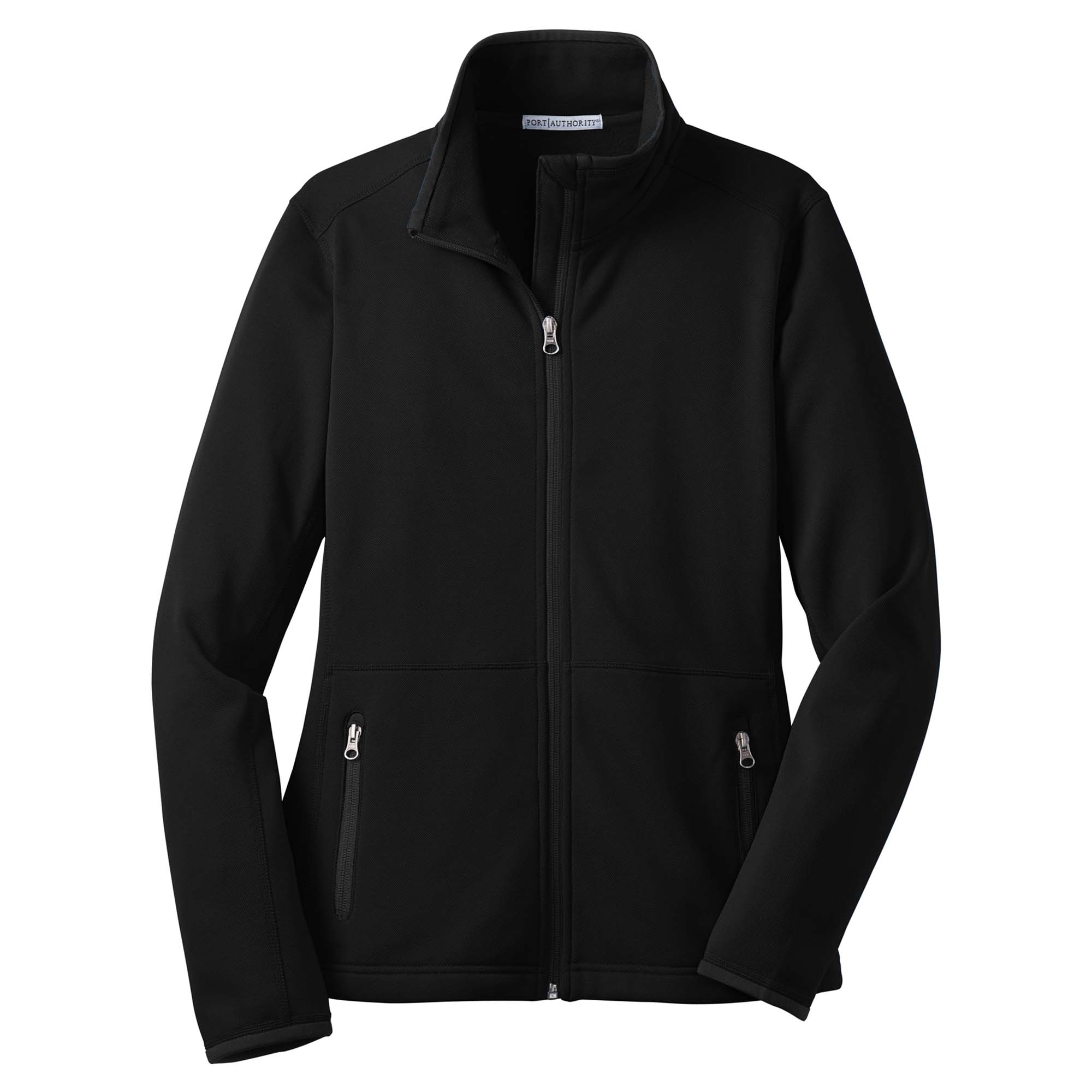 Port Authority L222 Ladies Pique Fleece Jacket - Black | Full Source