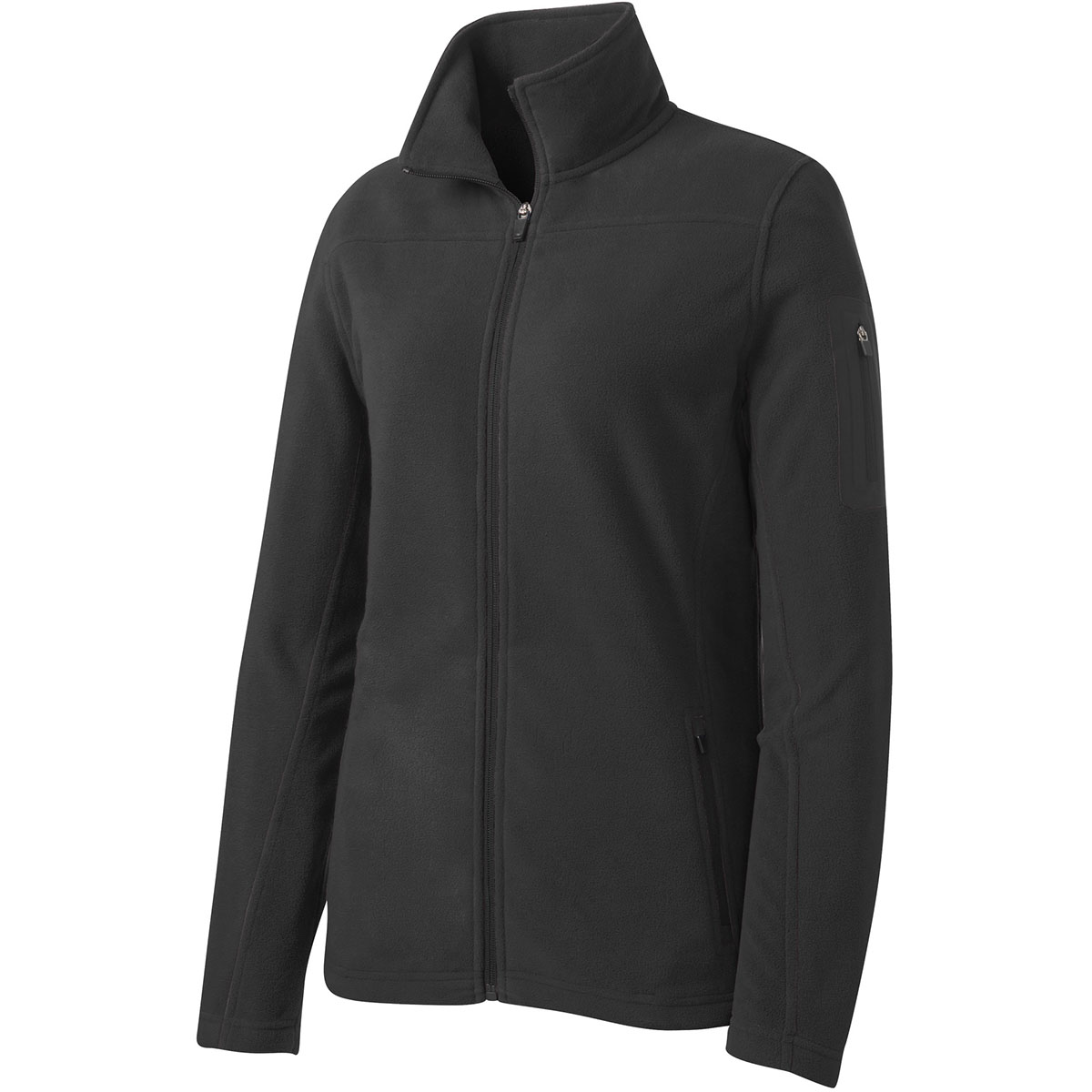 Port Authority Ladies Slub Fleece Full-Zip Jacket XS Black at  Women's  Clothing store
