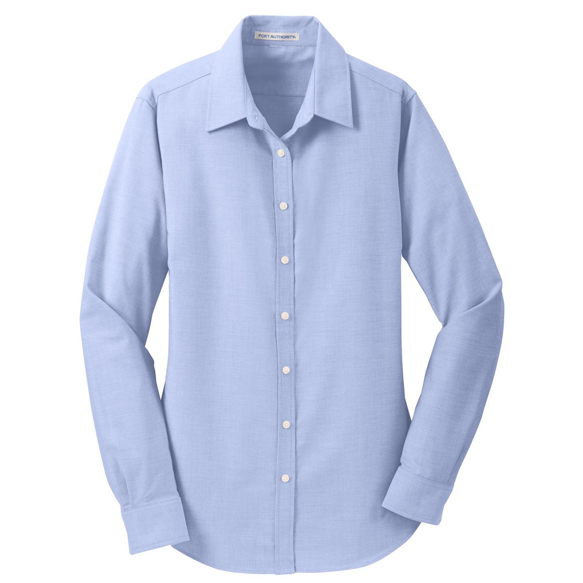 Port Authority L658 Ladies SuperPro Oxford Shirt - Oxford Blue - S