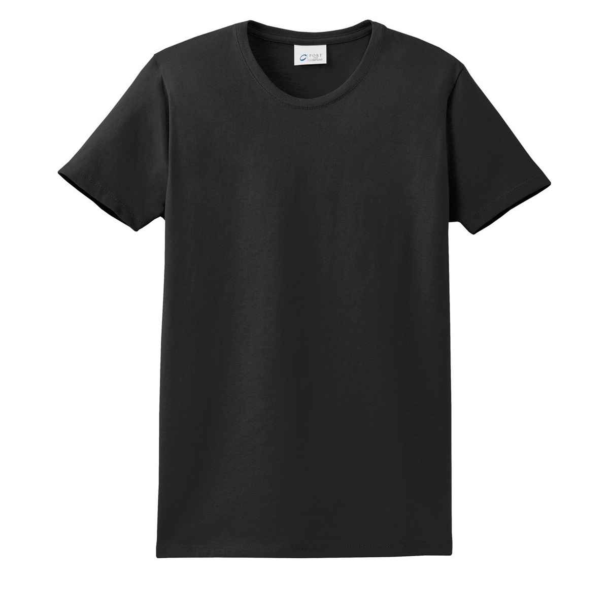 Port & Company LPC61 Ladies Essential T-Shirt - Jet Black | FullSource.com