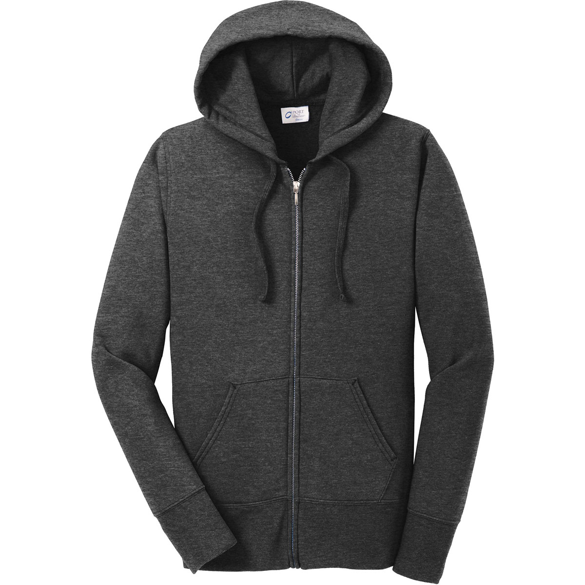 XS-4XL Ladies Core Fleece Full-Zip Hooded Sweatshirts in Sizes