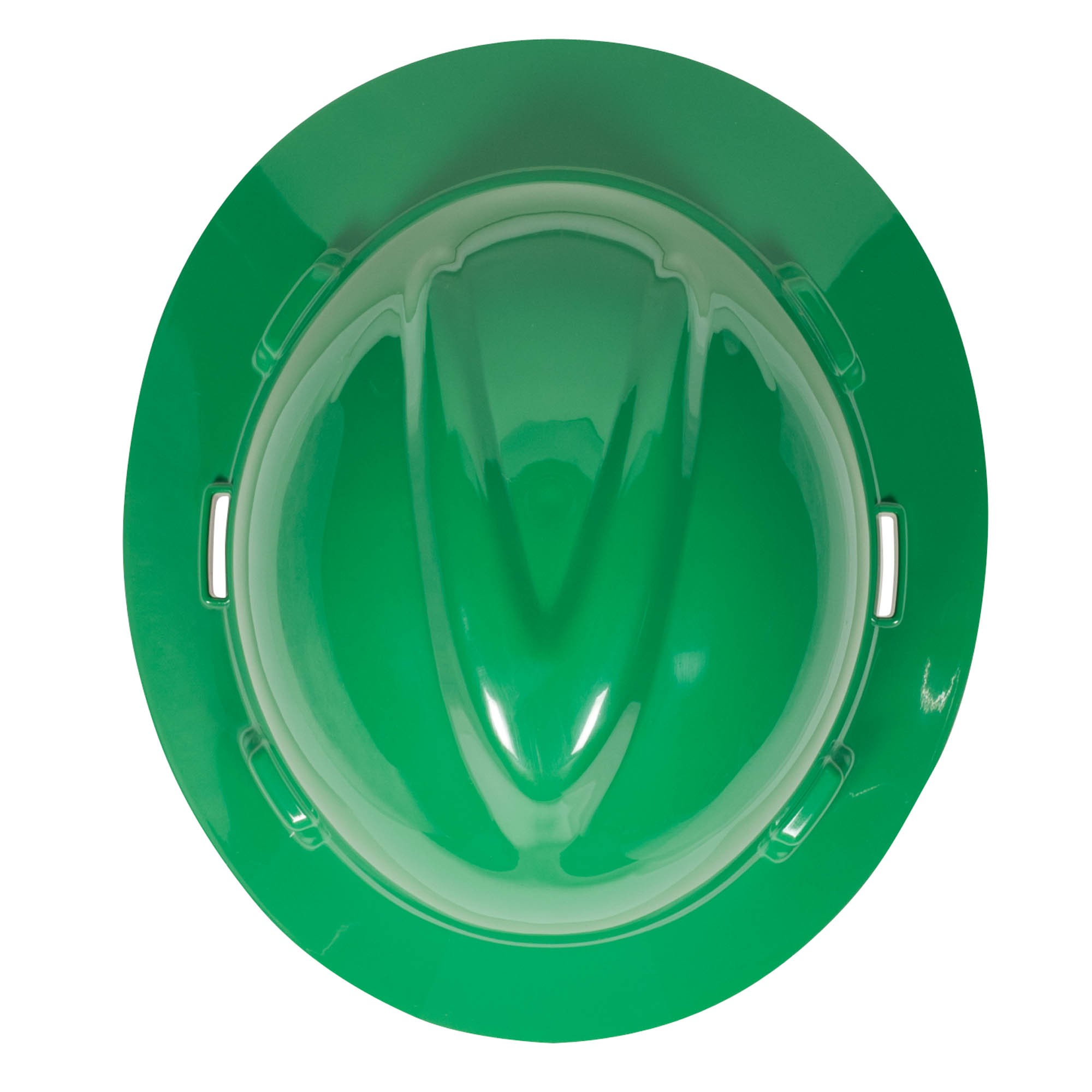 MSA 10058323 V-Gard Full Brim Hard Hat - 1-Touch Suspension