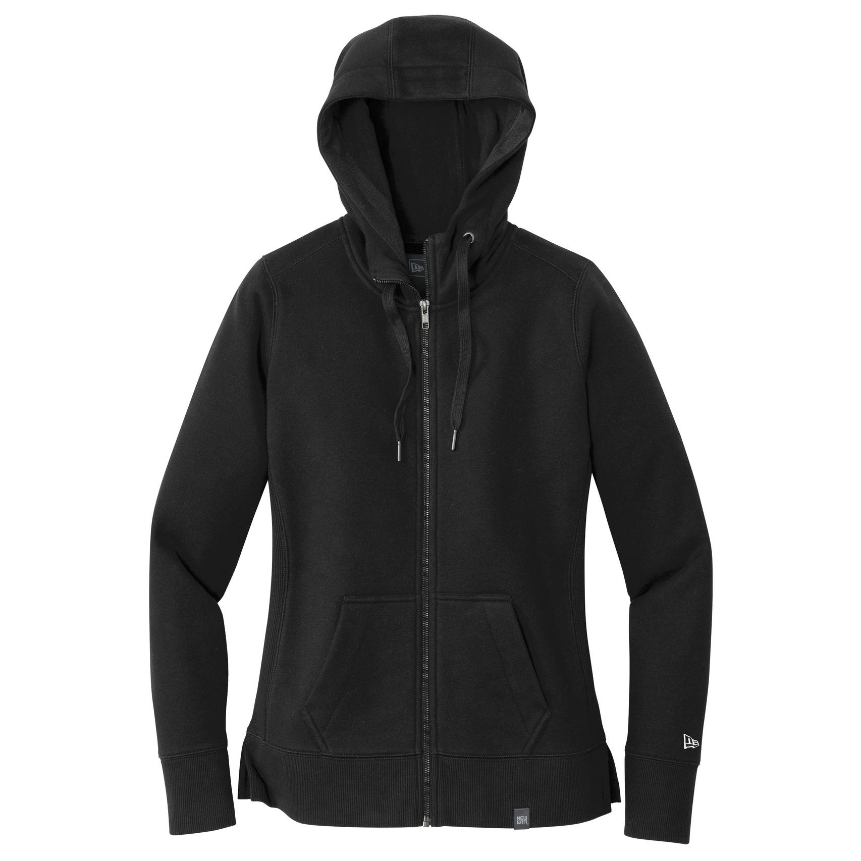 New Era LNEA502 Ladies French Terry Full-Zip Hoodie - Black | Full