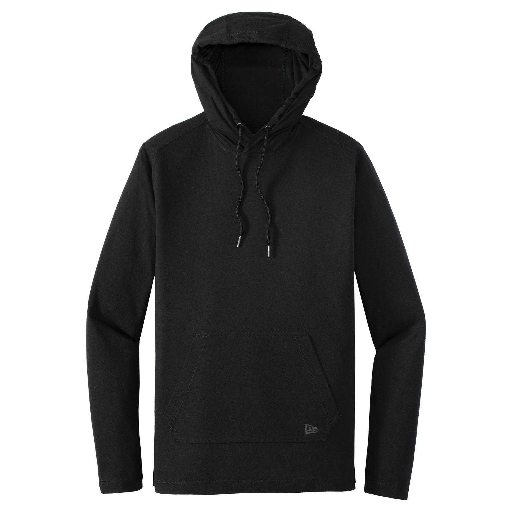 black solid hoodie