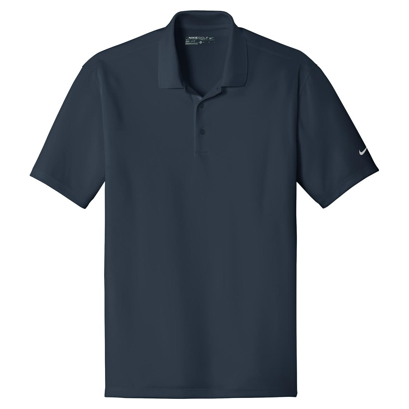 Nike 838956 Dri-FIT Players Polo with Flat Knit Collar - Navy | Full Source