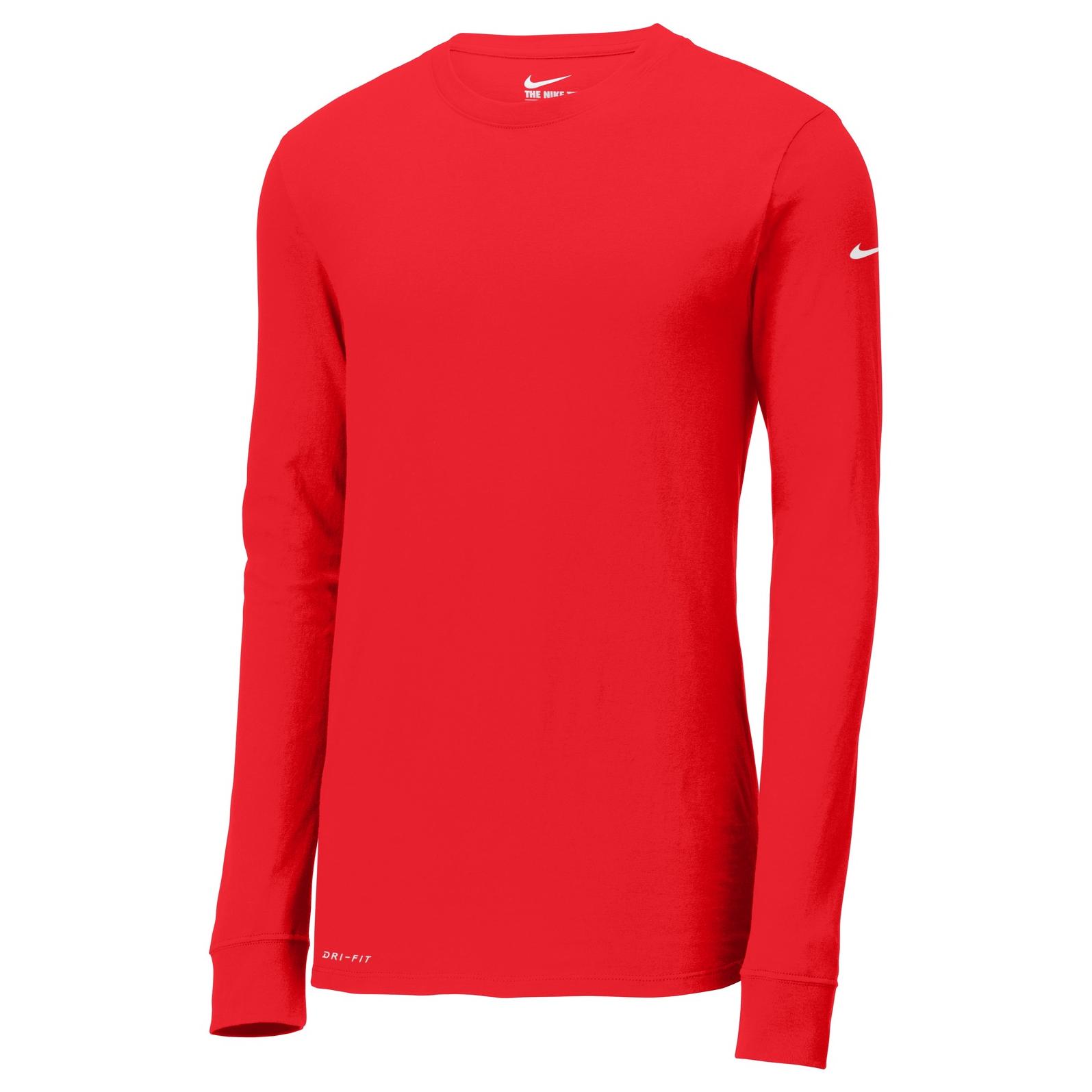 red dri fit long sleeve