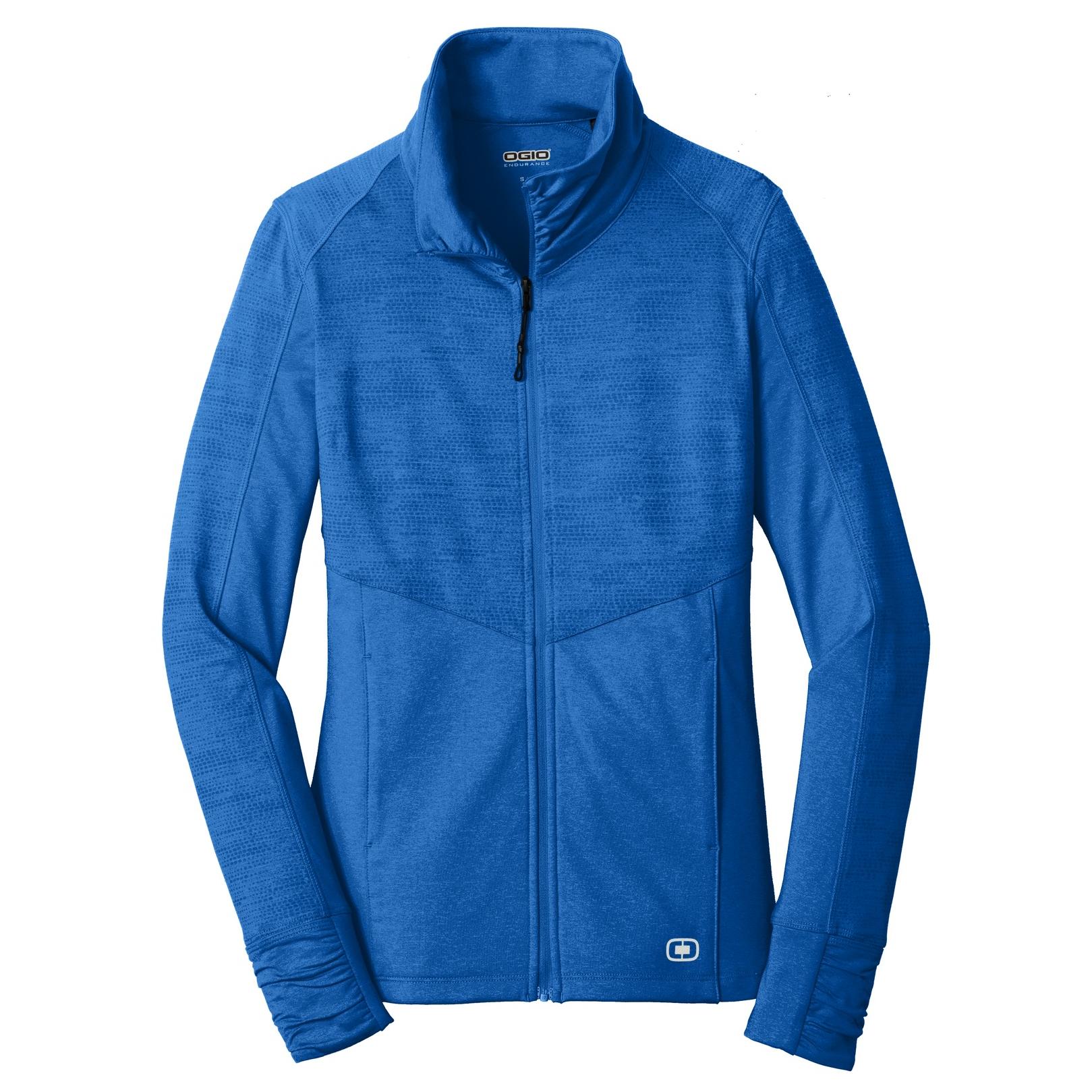 OGIO Endurance LOE702 Ladies Sonar FullZip Jacket Electric Blue