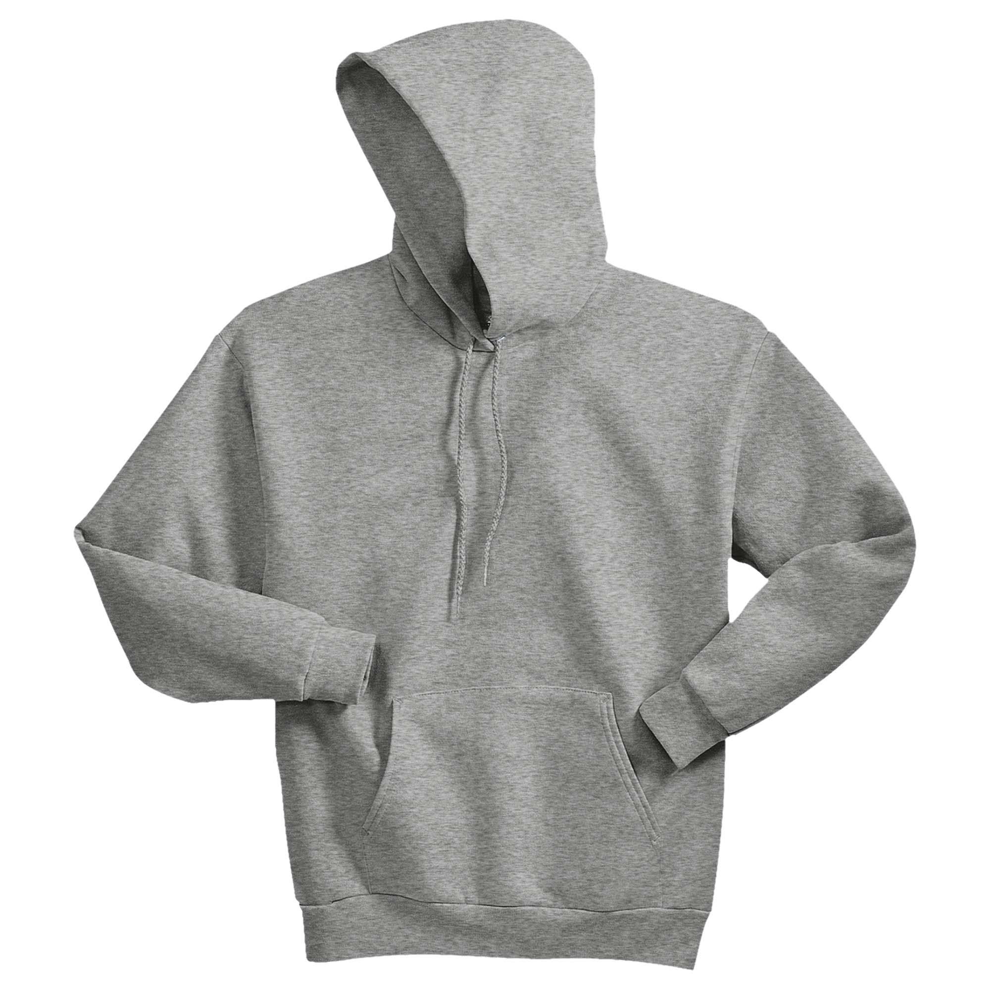 Hanes P170 EcoSmart Pullover Hooded Sweatshirt - Light Steel | Full Source