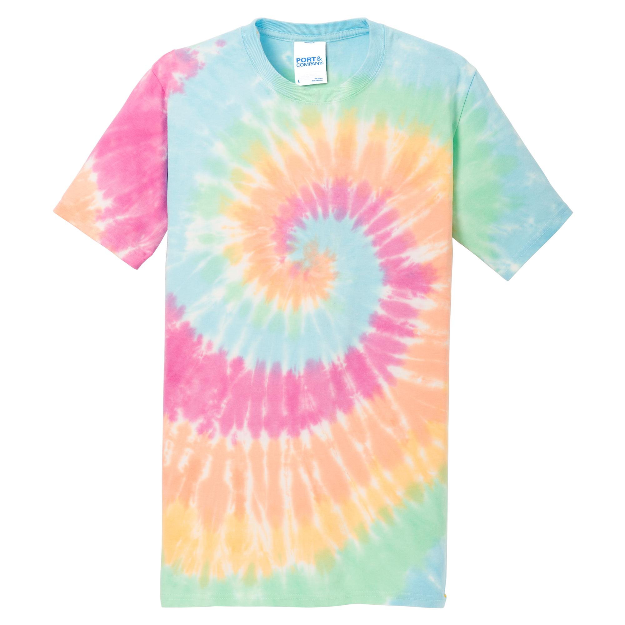 Port & Company PC147 Tie-Dye Tee - Rainbow - L