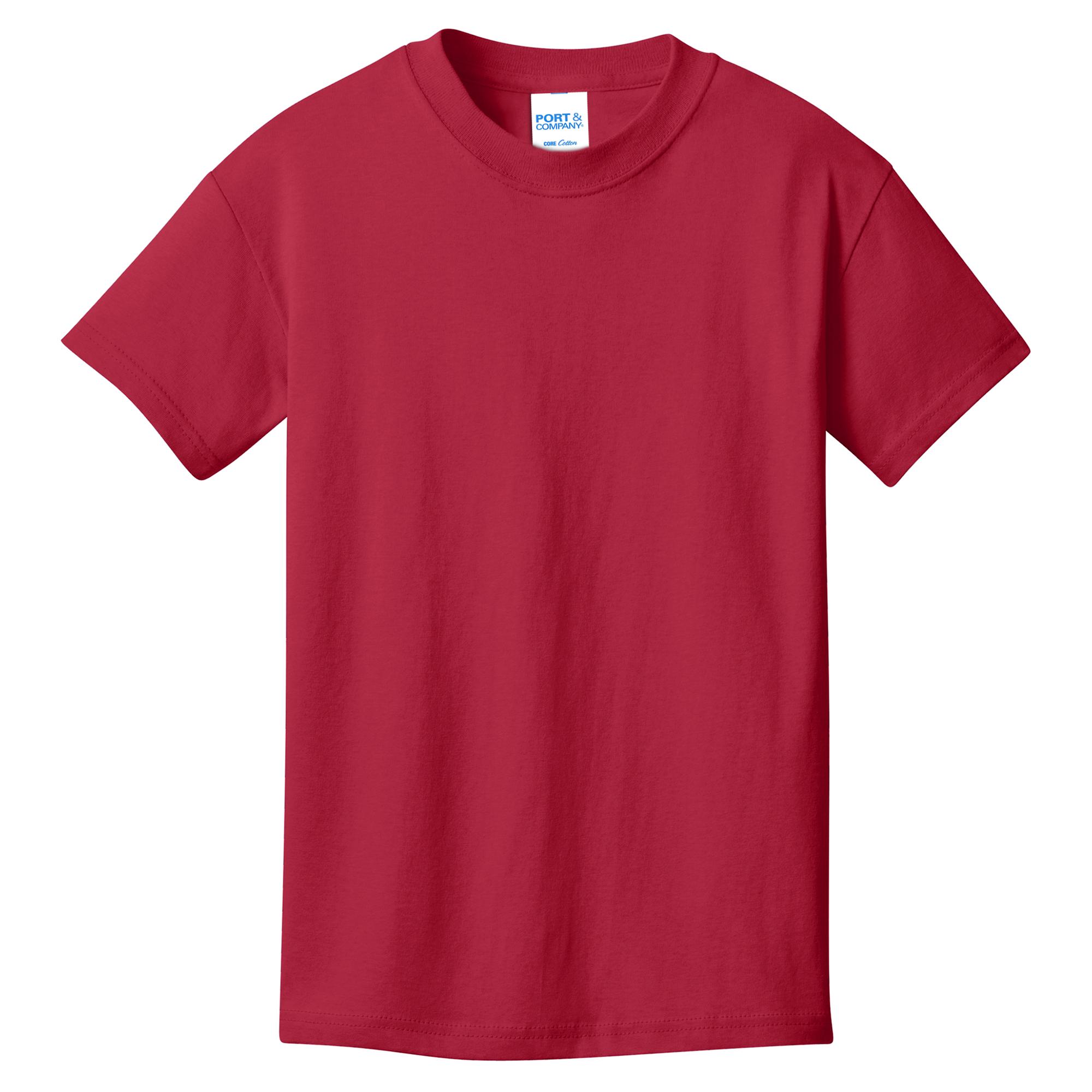 PC54Y Youth Core Cotton Tee - Red 