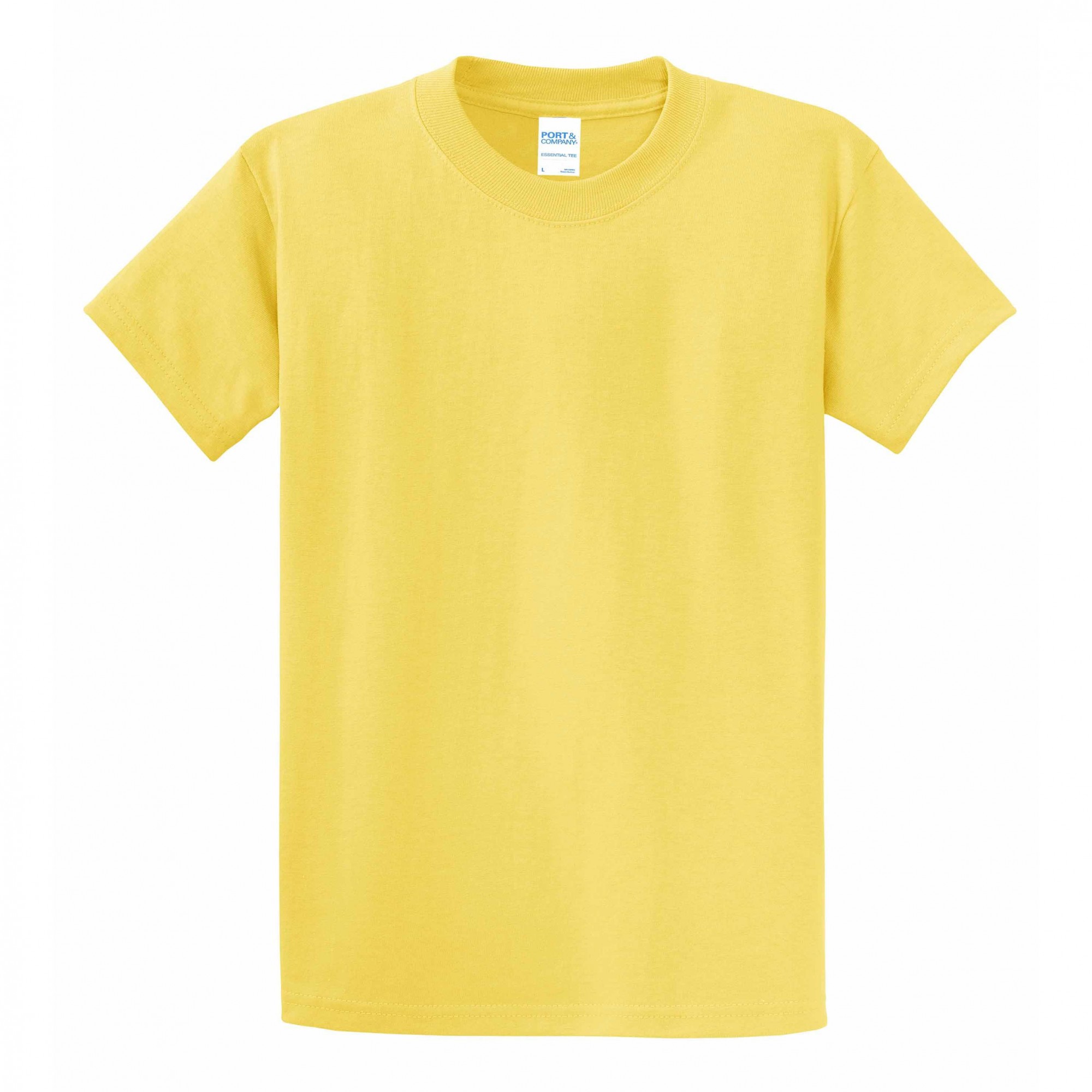 Port And Company Pc61 Essential T Shirt Yellow