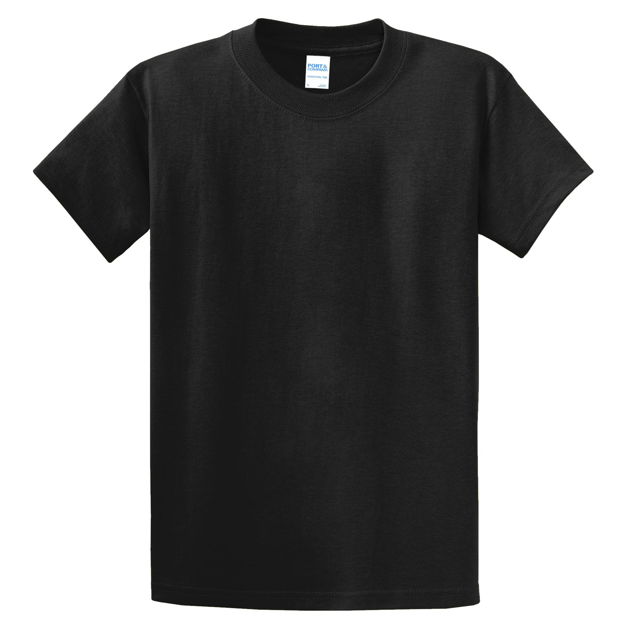 Port & Company PC61T Tall Essential T-Shirt - Jet Black | Full Source