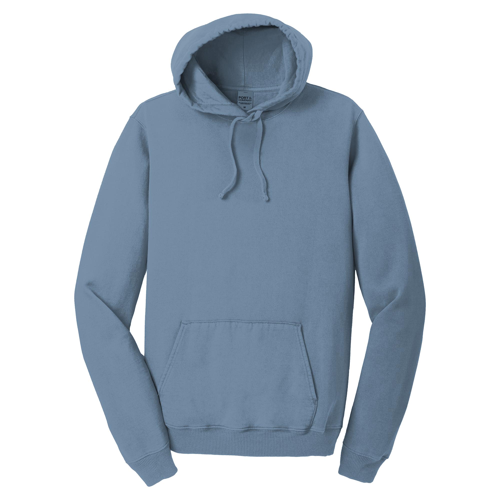 Port & Company PC098H Beach Wash Garment-Dyed Pullover Hooded ...