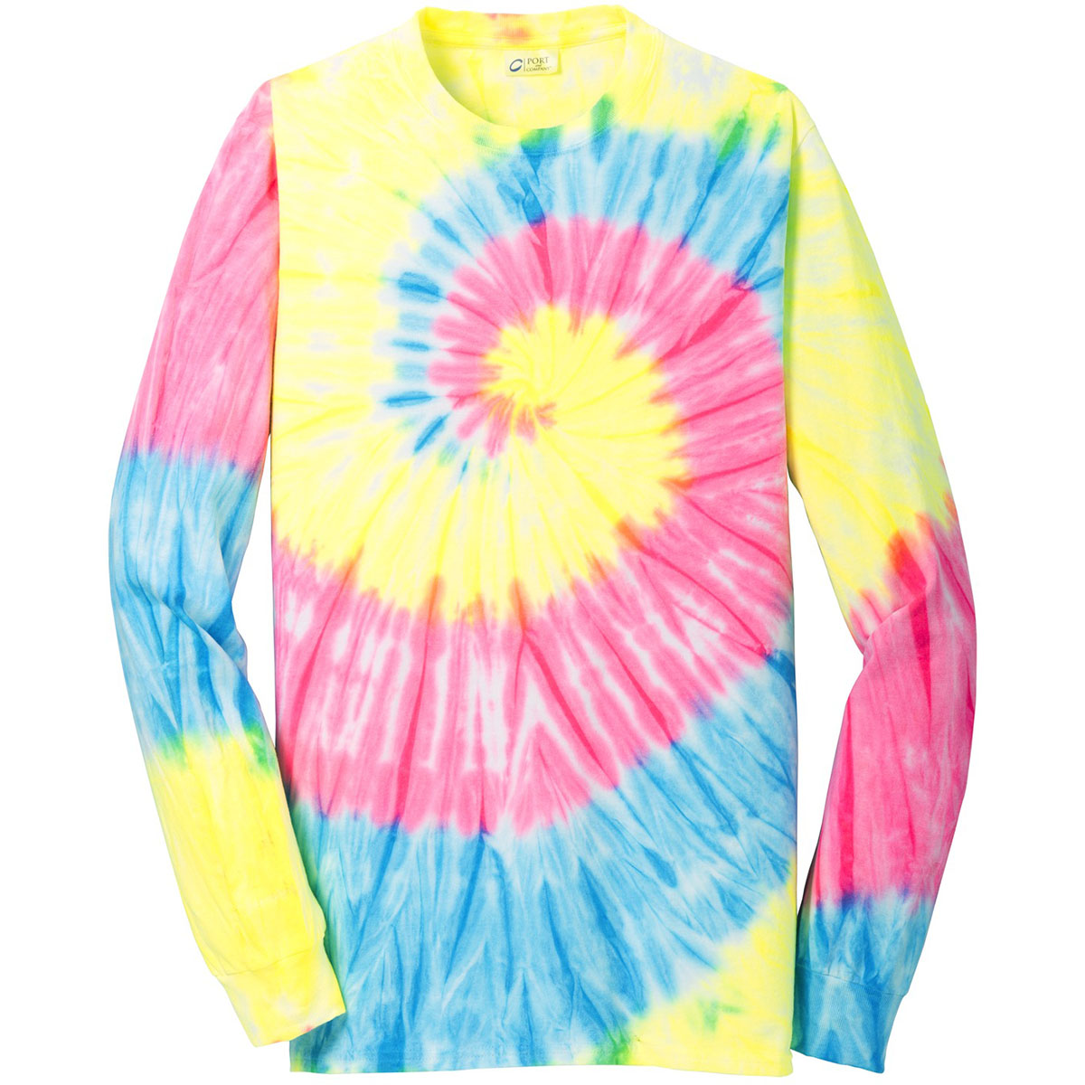 Port & Company PC147LS Tie-Dye Long Sleeve Tee - Kelly - M