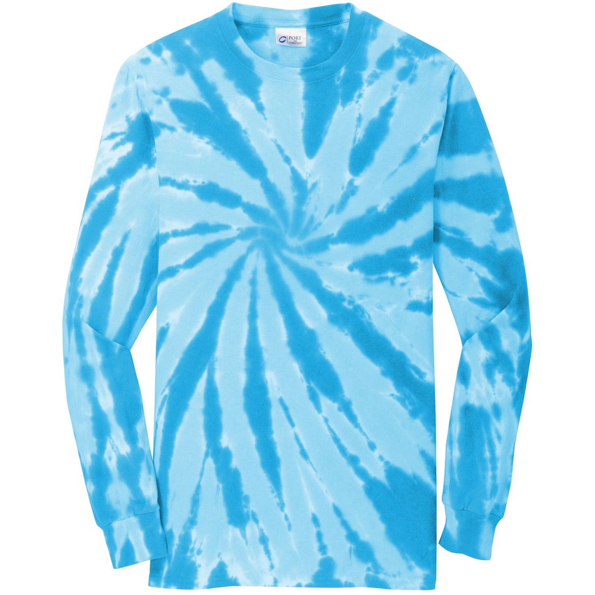 Port & Company Boys' Essential Tie-Dye T-Shirt - Ocean Rain Color, Size Small (5.4 Oz, 100% Cotton) - View #9