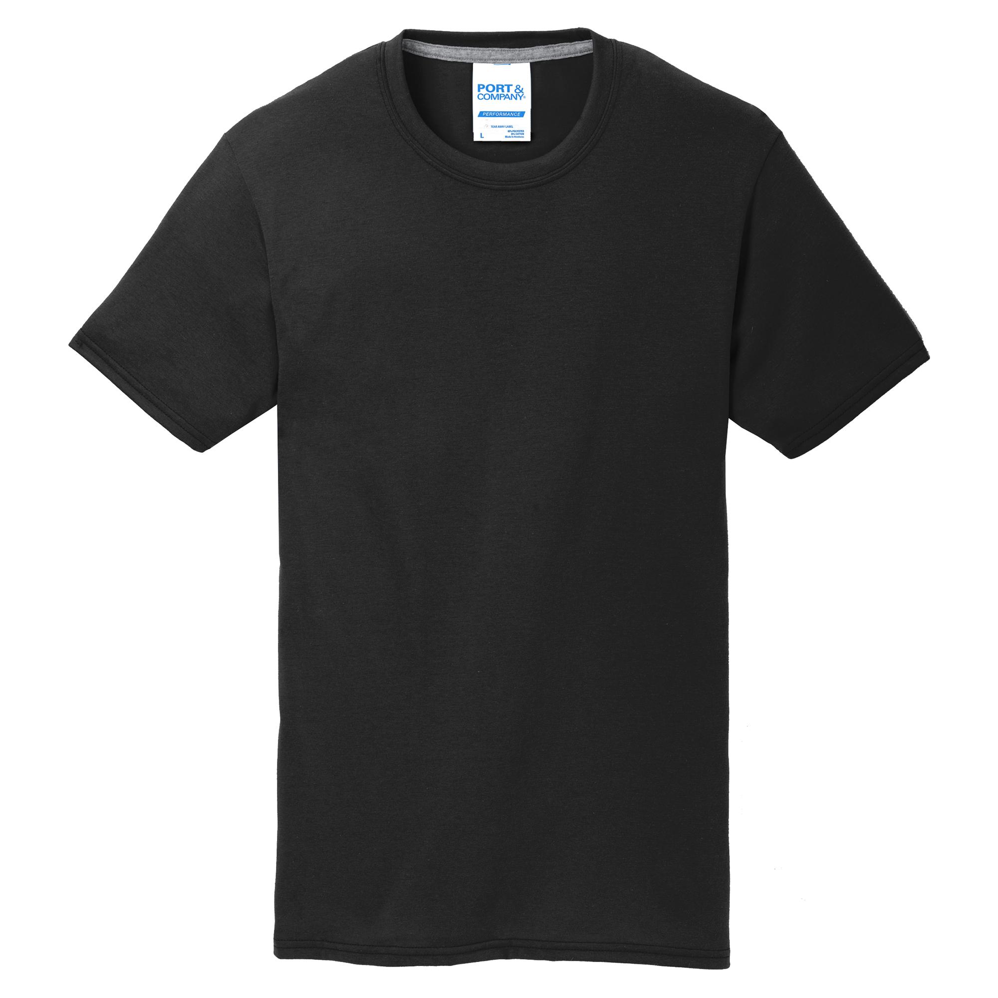 Port & Company PC381 Performance Blend Tee - Jet Black | Full Source